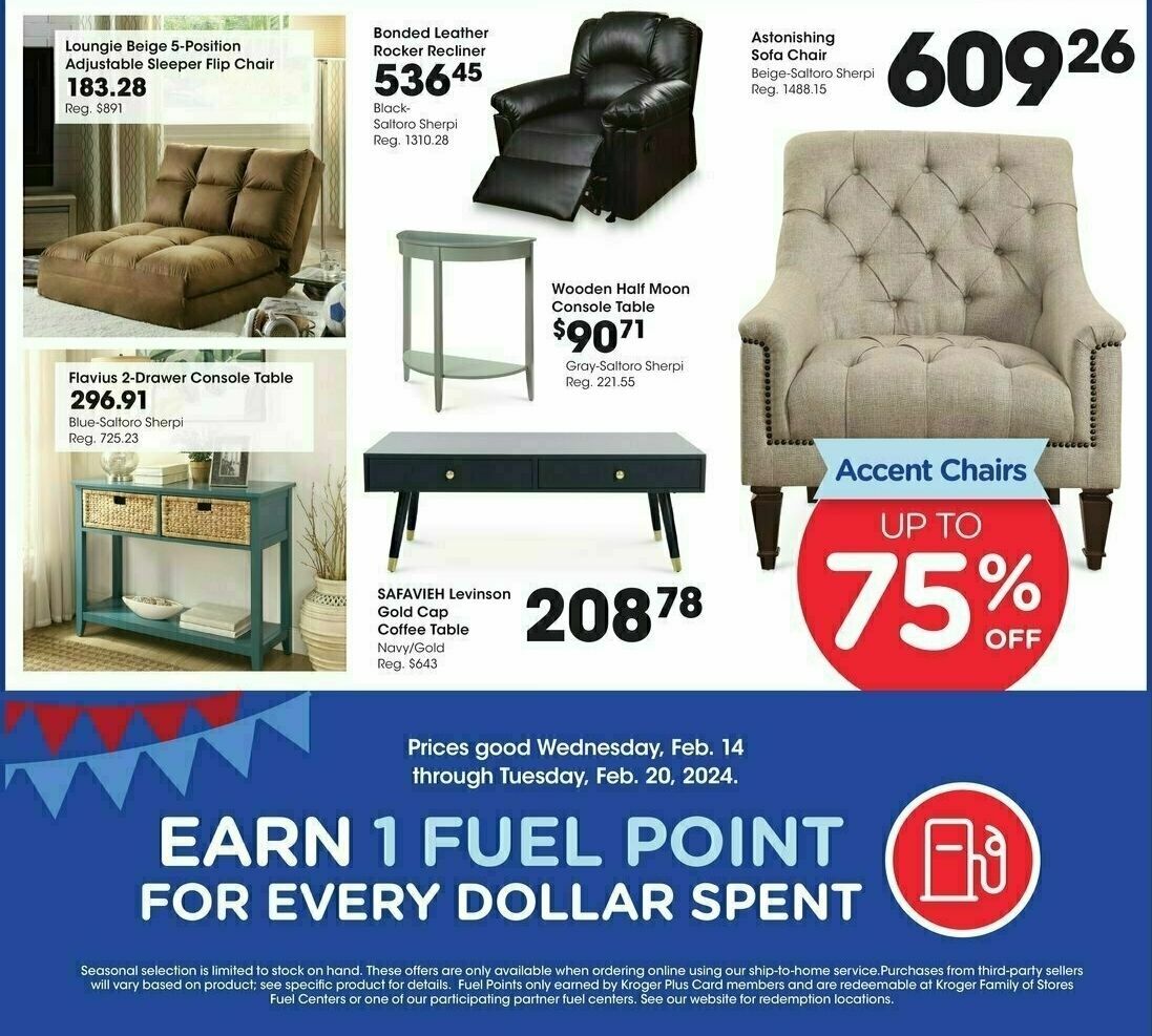 Fred Meyer Ship to Home Weekly Ad from February 14