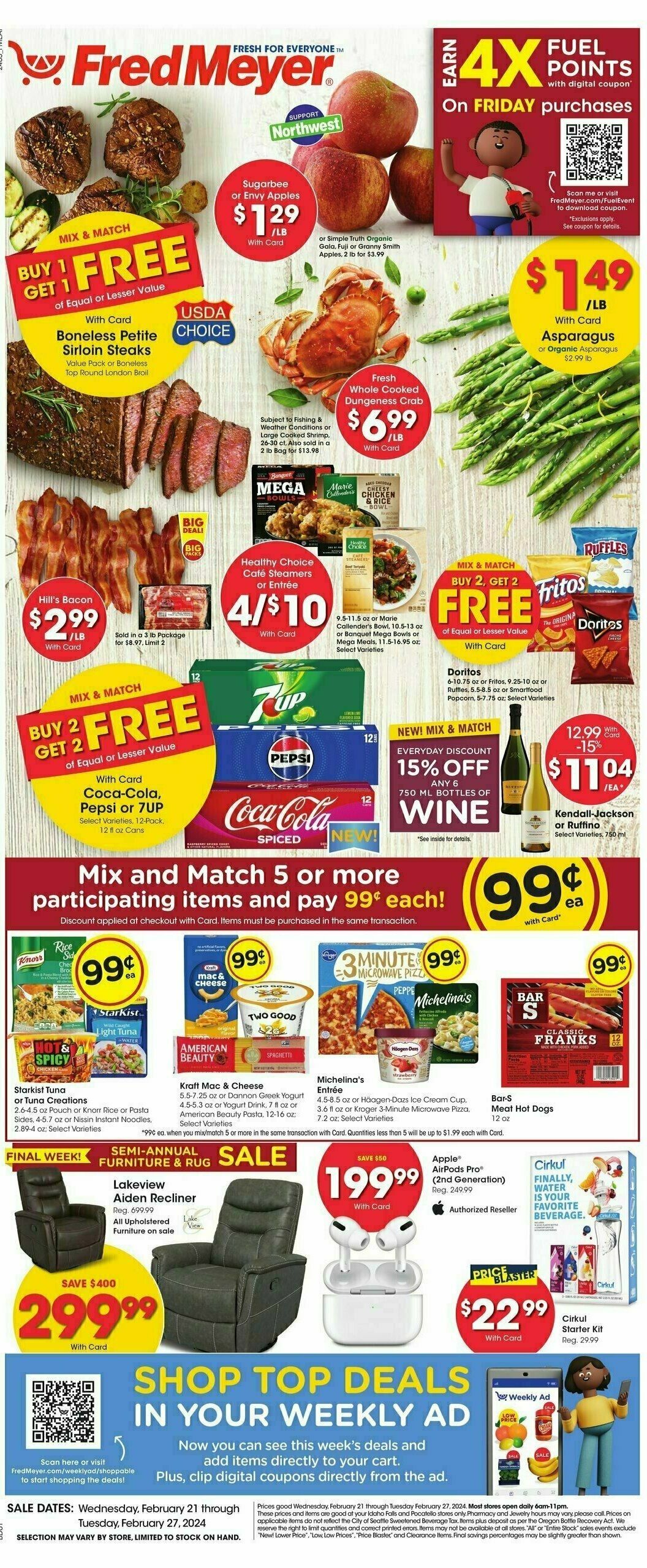 Fred Meyer Weekly Ad from February 21