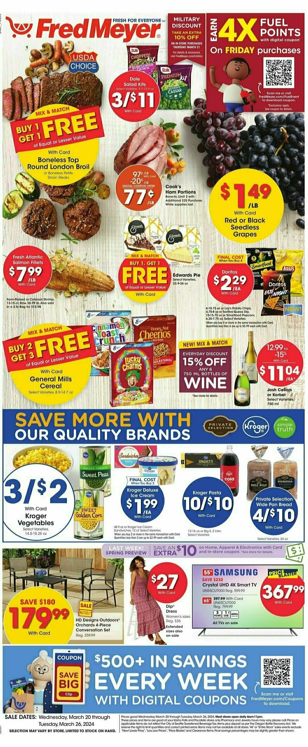 Fred Meyer Weekly Ad from March 20