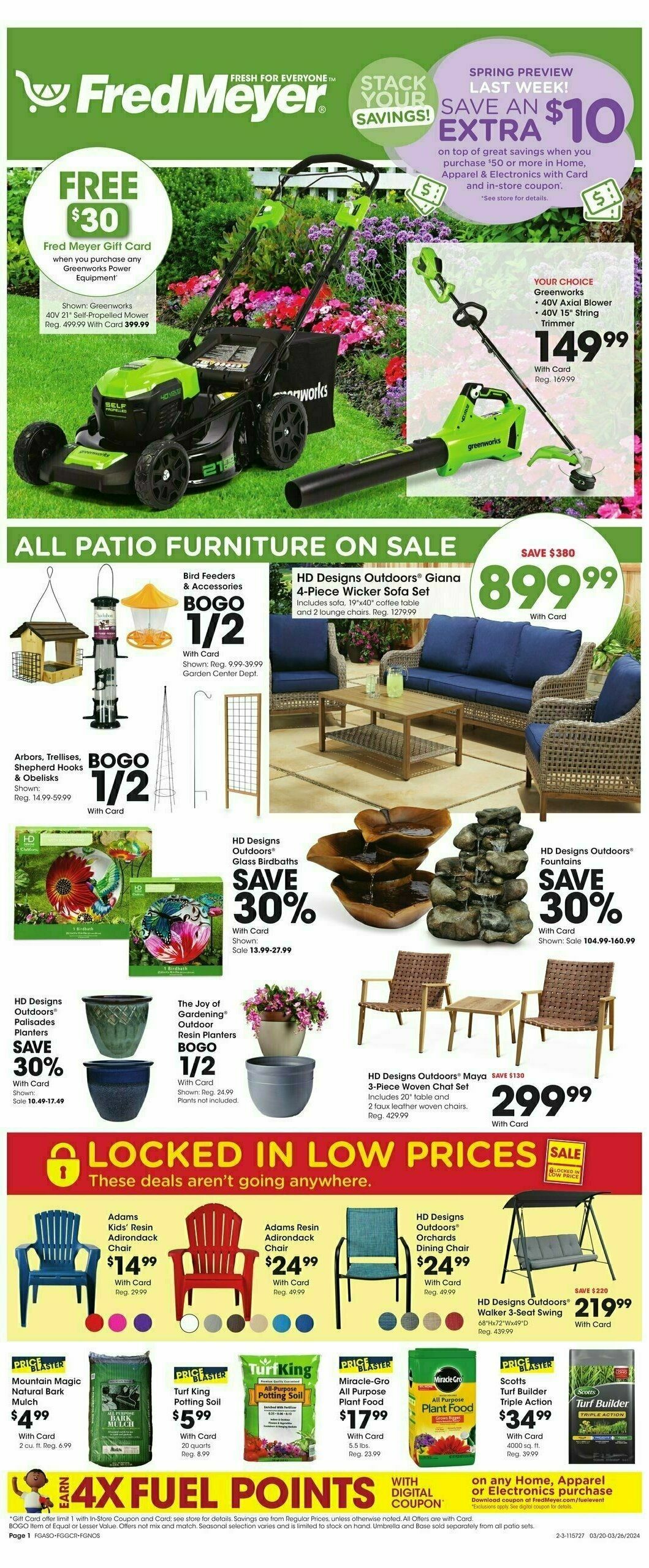 Fred Meyer Garden Center Weekly Ad from March 20