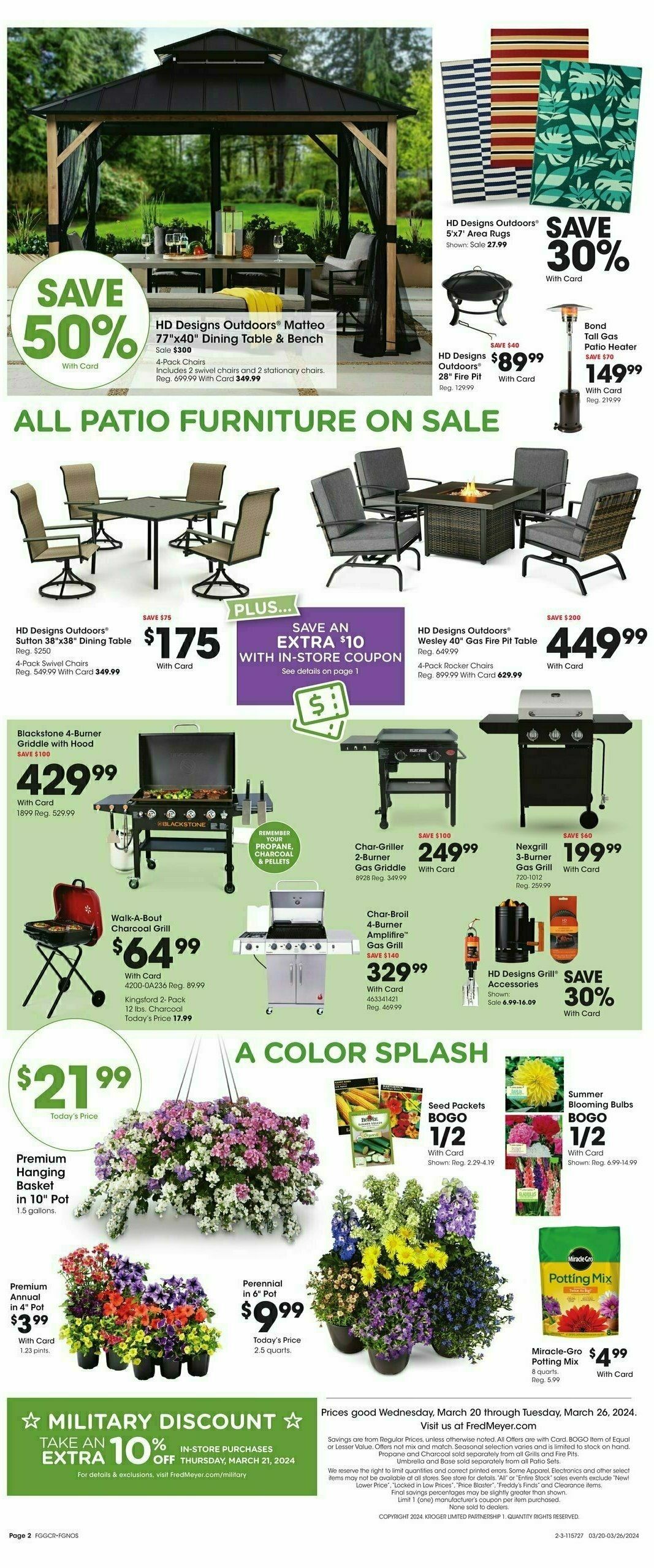 Fred Meyer Garden Center Weekly Ad from March 20