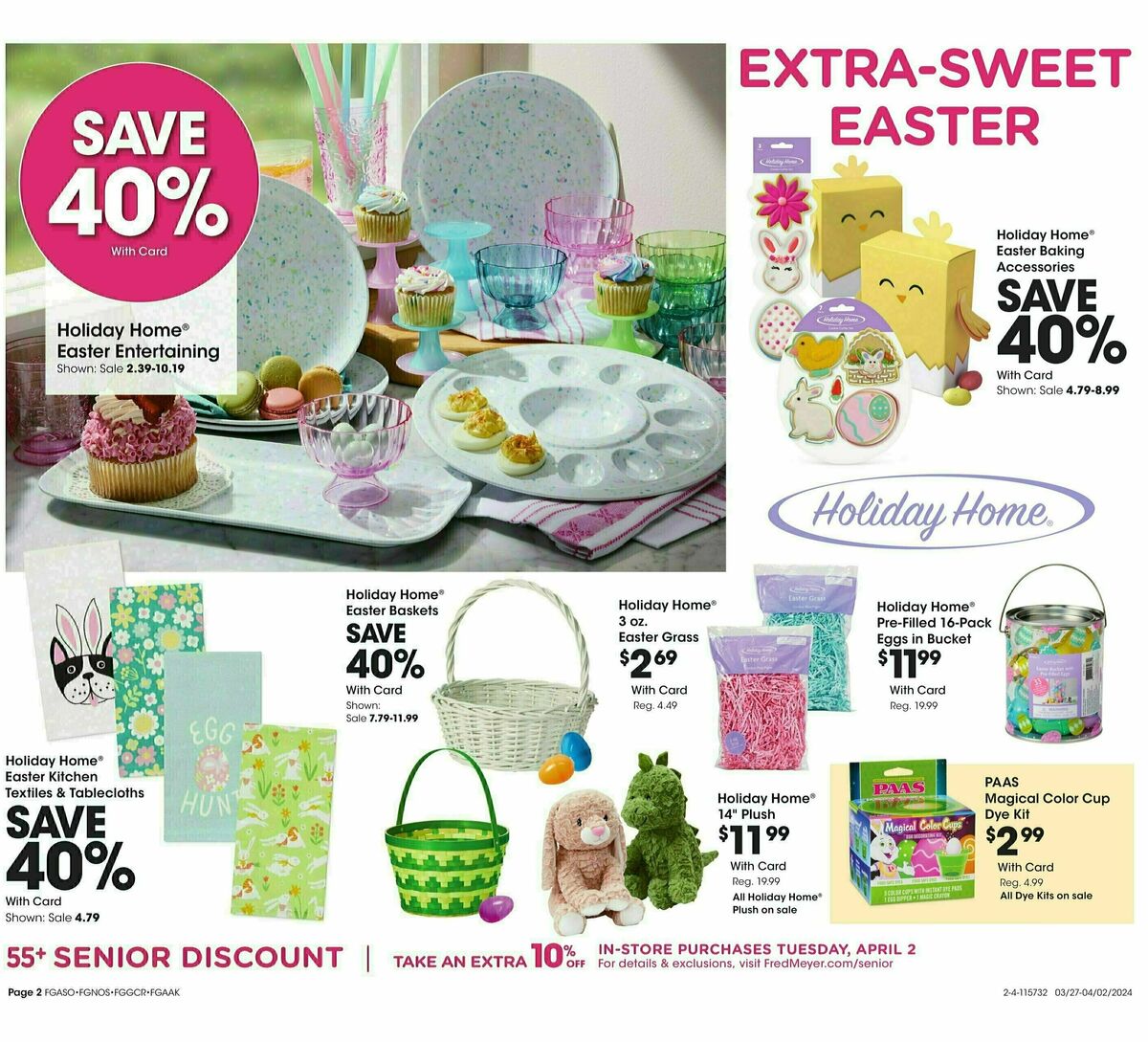 Fred Meyer General Merchandise Weekly Ad from March 27