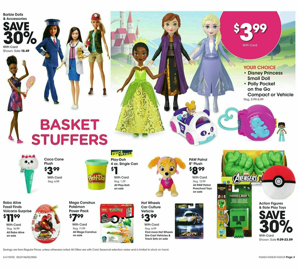 Fred Meyer General Merchandise Weekly Ad from March 27