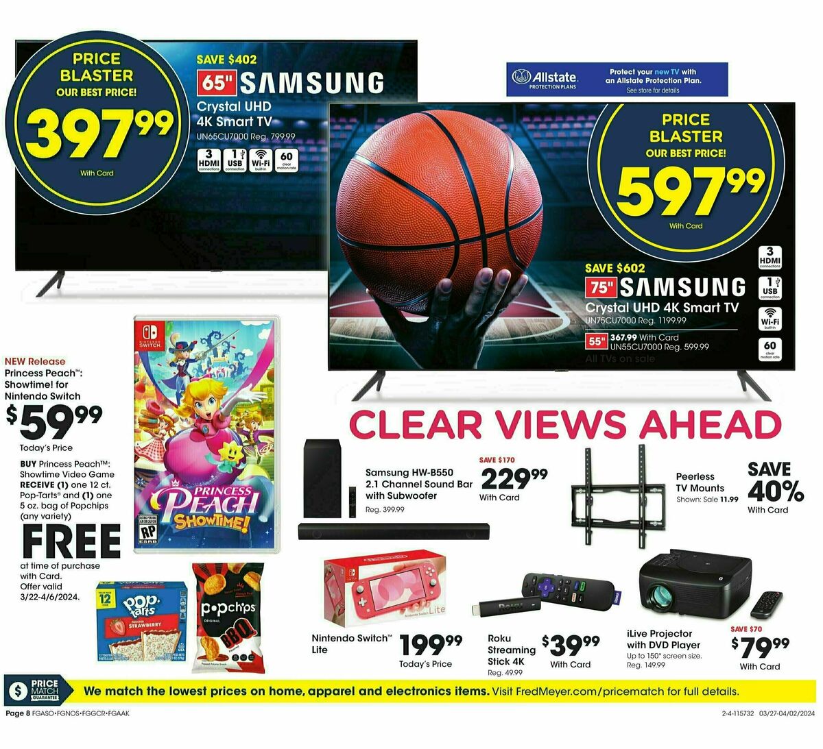 Fred Meyer General Merchandise Weekly Ad from March 27