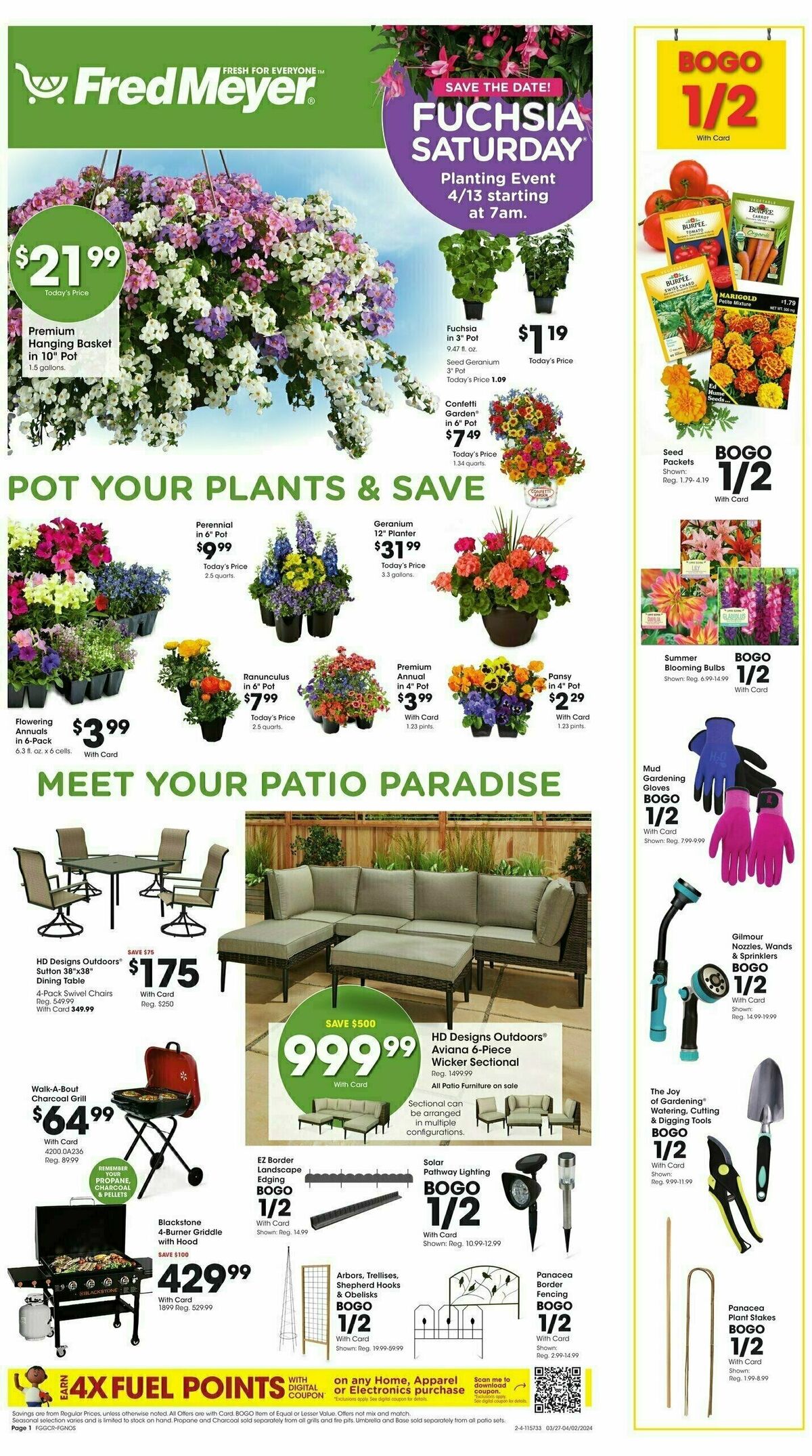 Fred Meyer Garden Center Weekly Ad from March 27