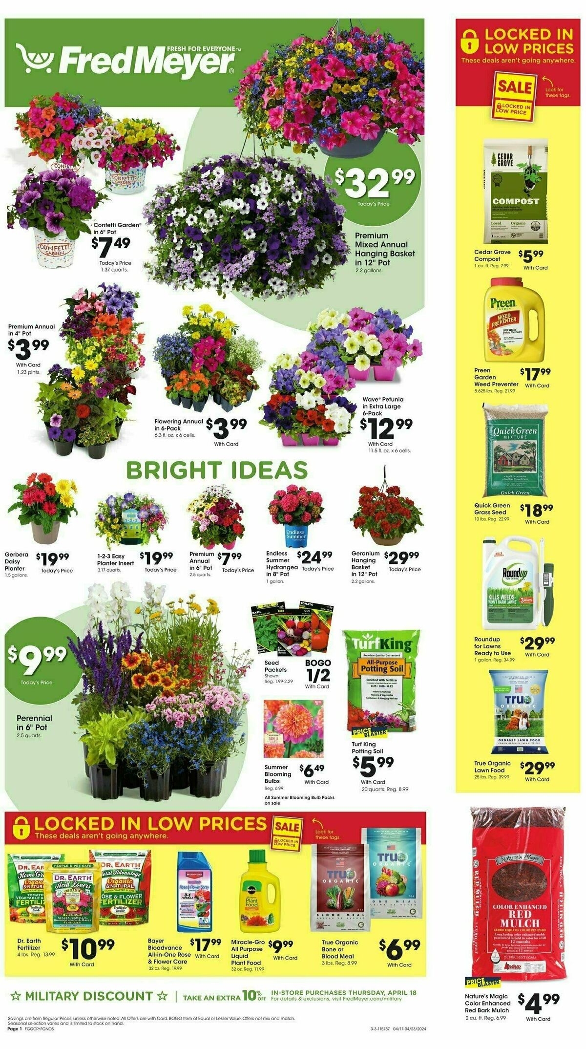 Fred Meyer Garden Center Weekly Ad from April 17