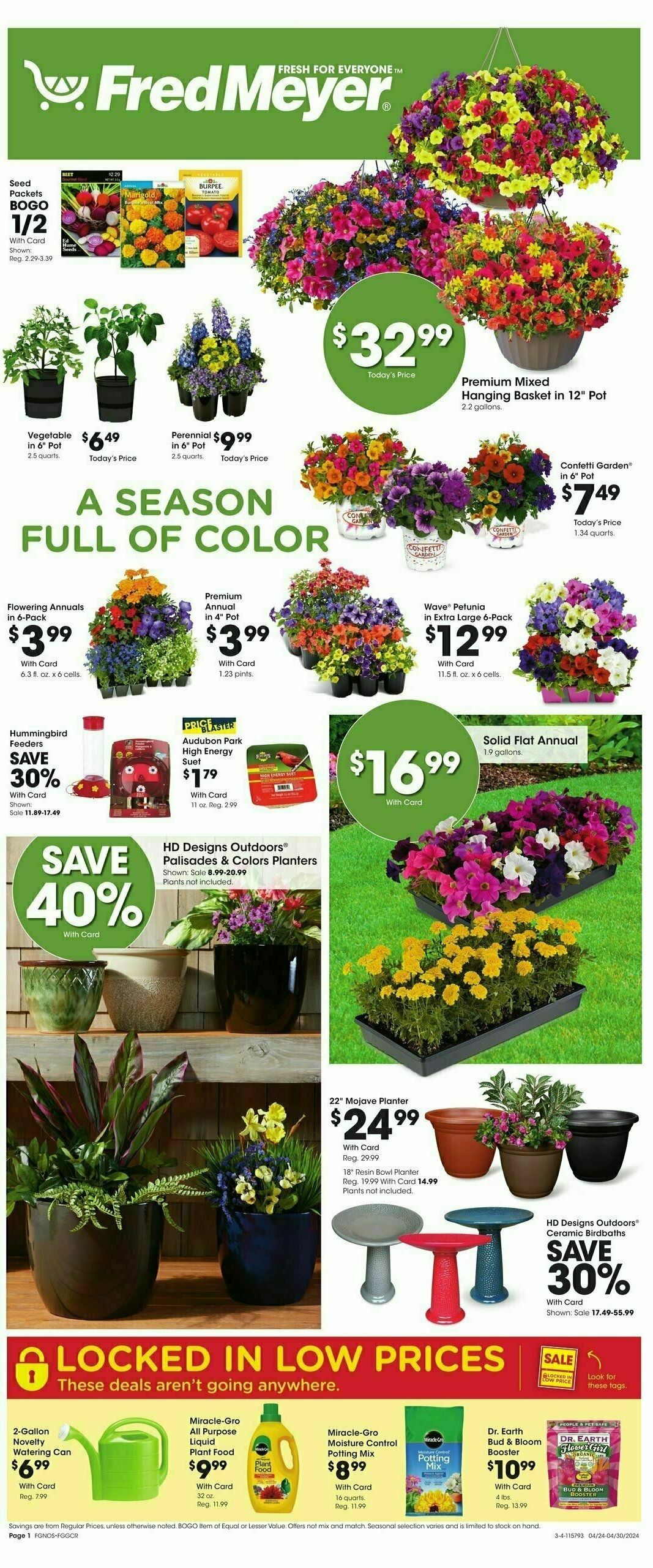 Fred Meyer Garden Center Weekly Ad from April 24