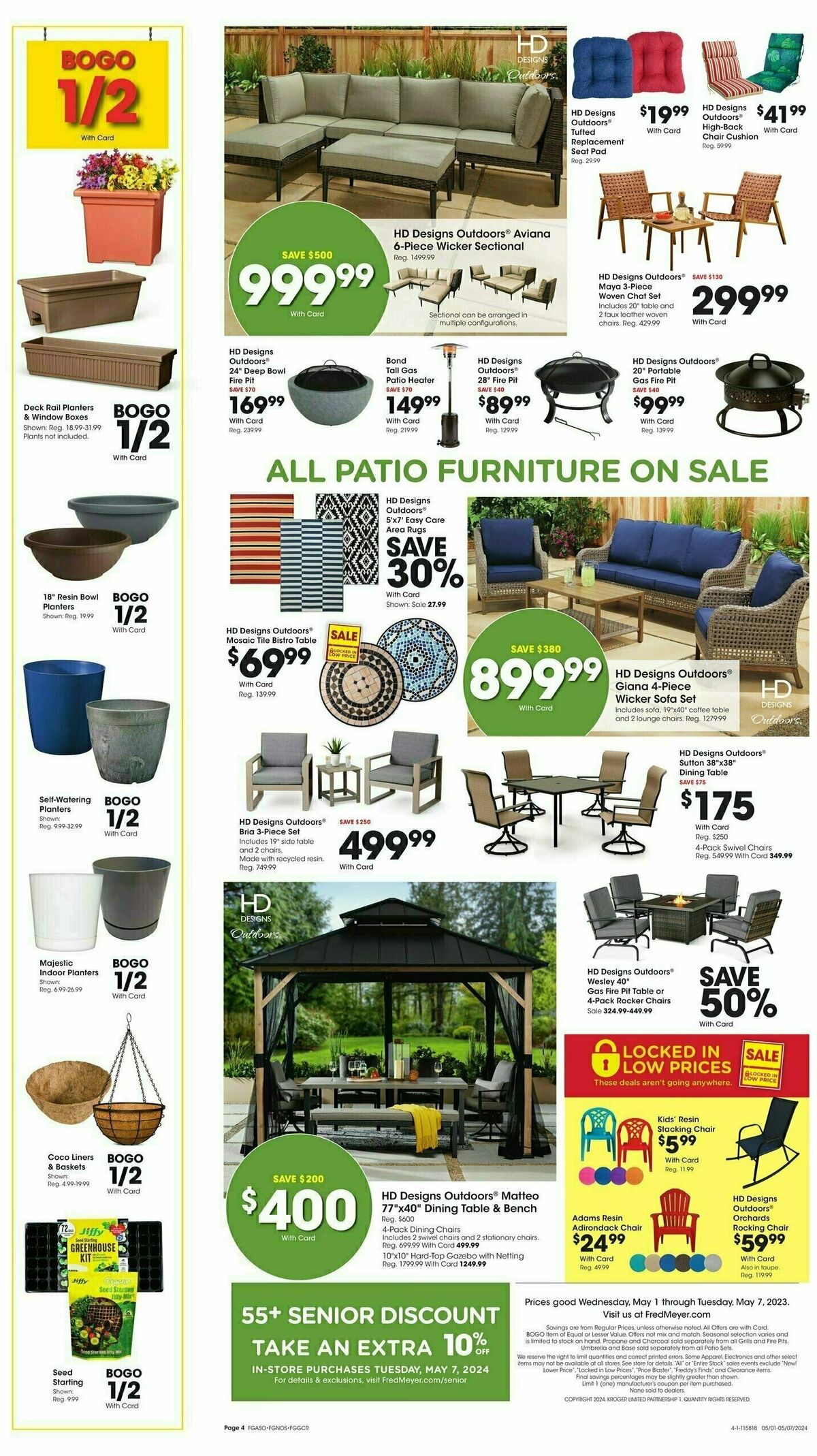 Fred Meyer Garden Center Weekly Ad from May 1