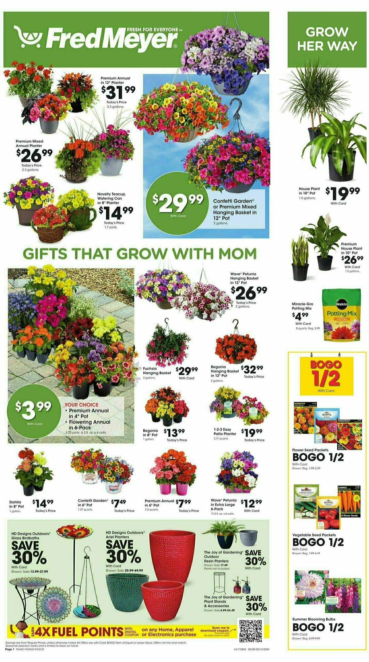 Fred Meyer Garden Center Weekly Ad from May 8