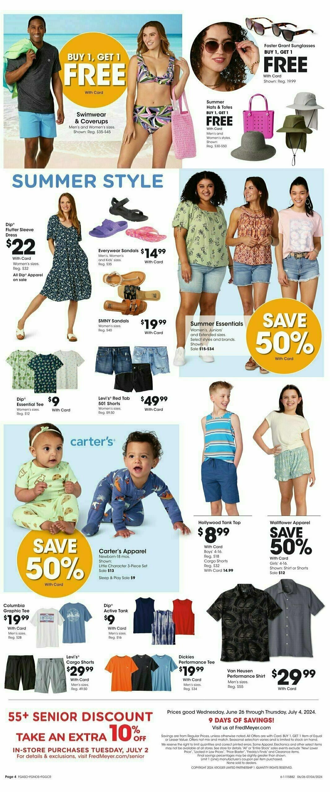 Fred Meyer General Merchandise Weekly Ad from June 26