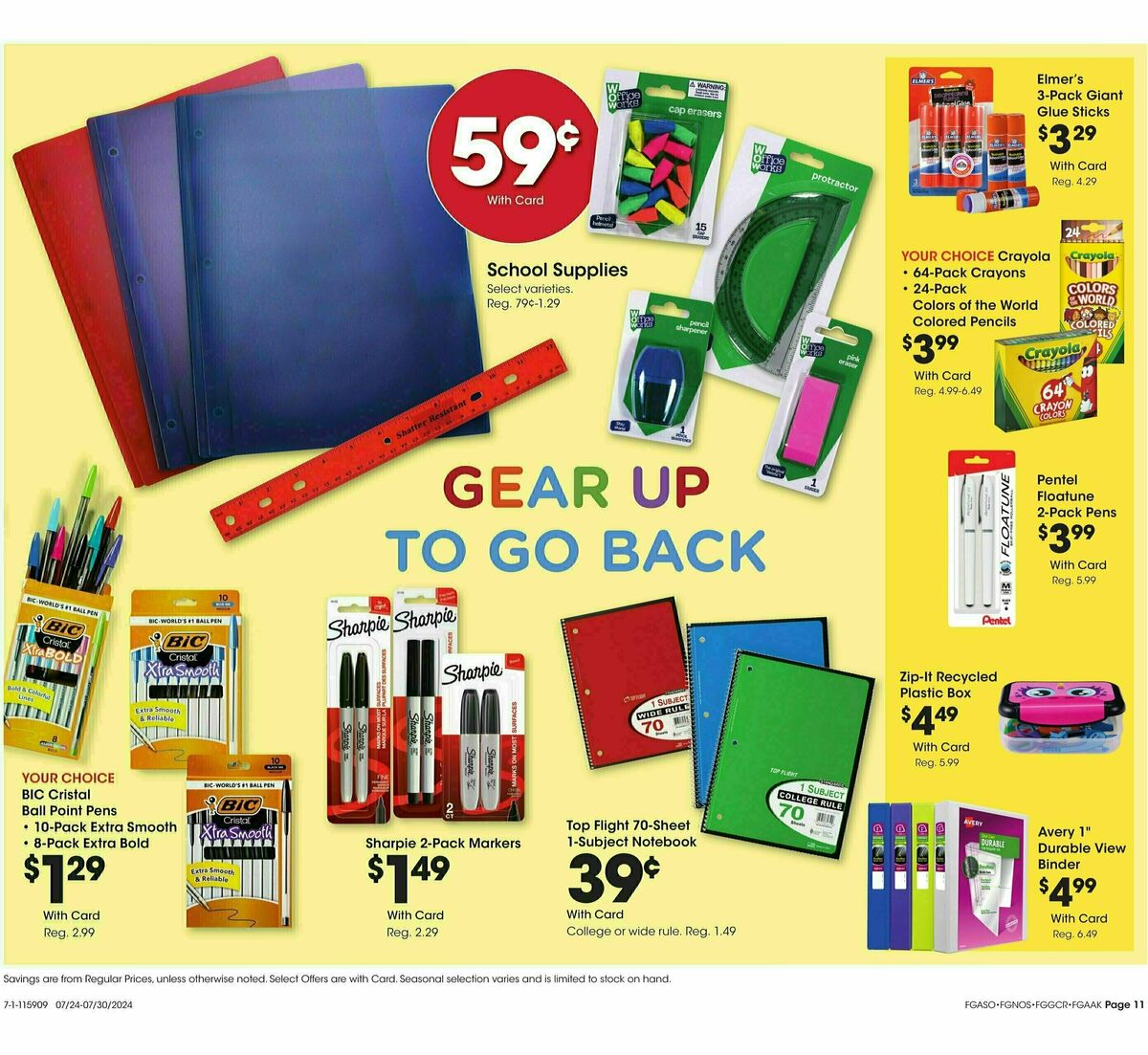 Fred Meyer General Merchandise Weekly Ad from July 24