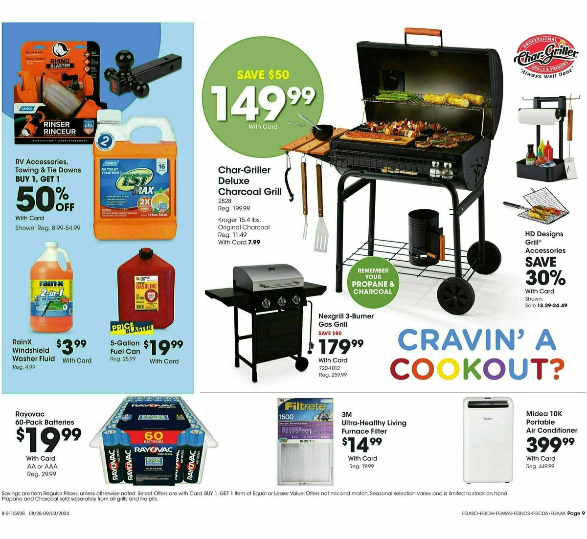 Fred Meyer General Merchandise Weekly Ad from August 28