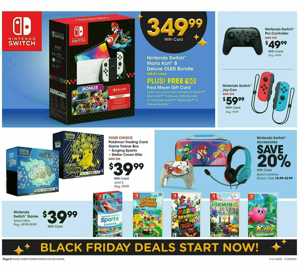 Fred Meyer Black Friday Weekly Ad from November 29