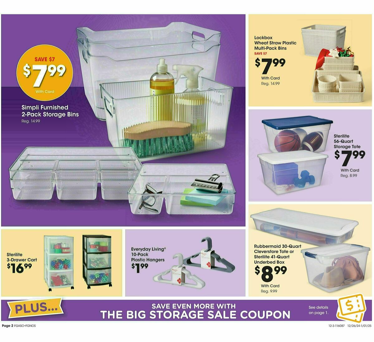 Fred Meyer Home & Apparel Weekly Ad from December 26