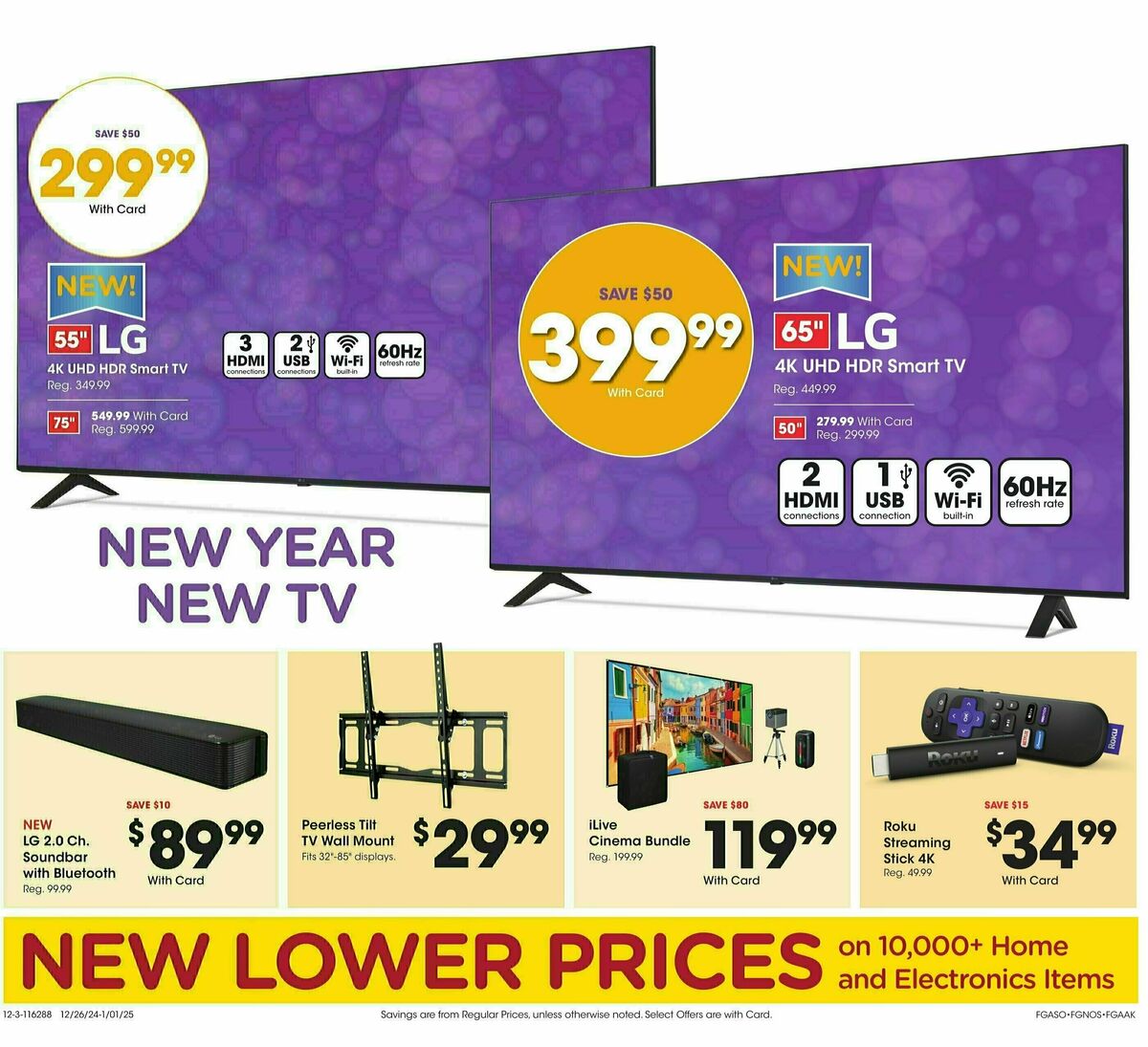 Fred Meyer Home & Apparel Weekly Ad from December 26