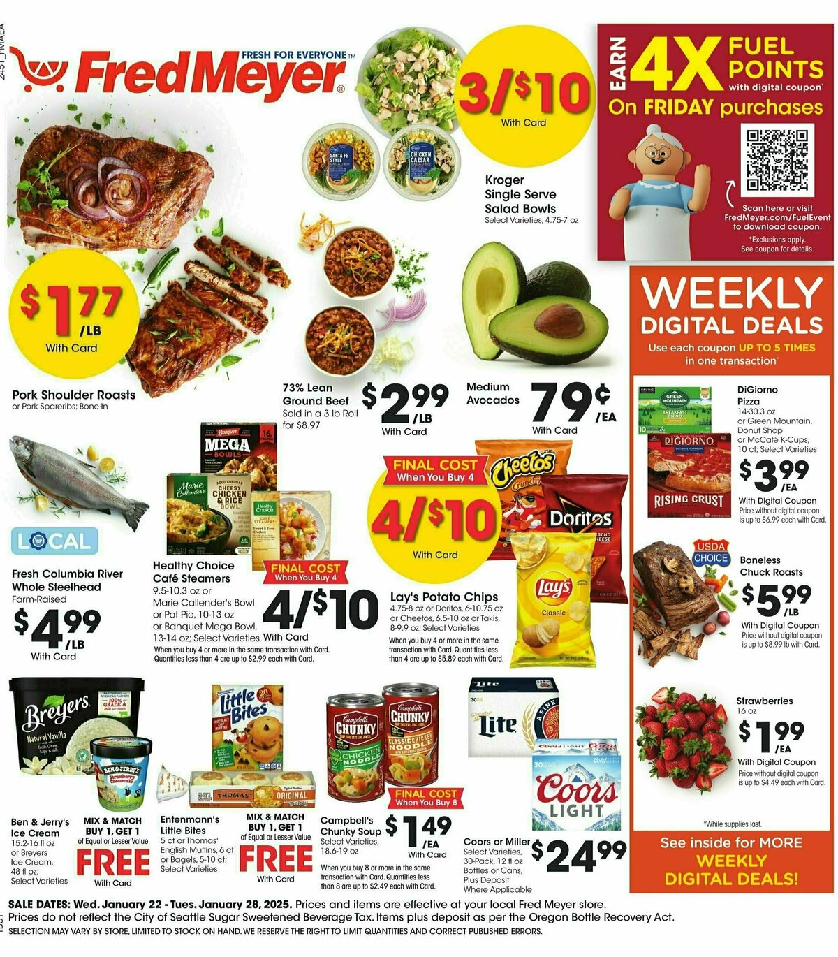 Fred Meyer Weekly Ad from January 22