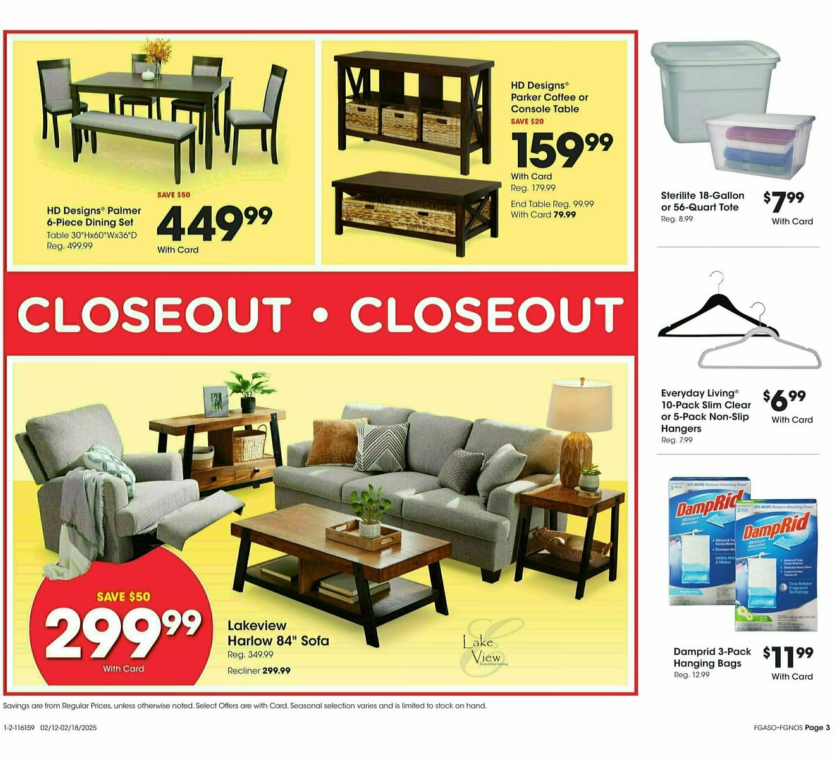 Fred Meyer Home & Apparel Weekly Ad from February 12