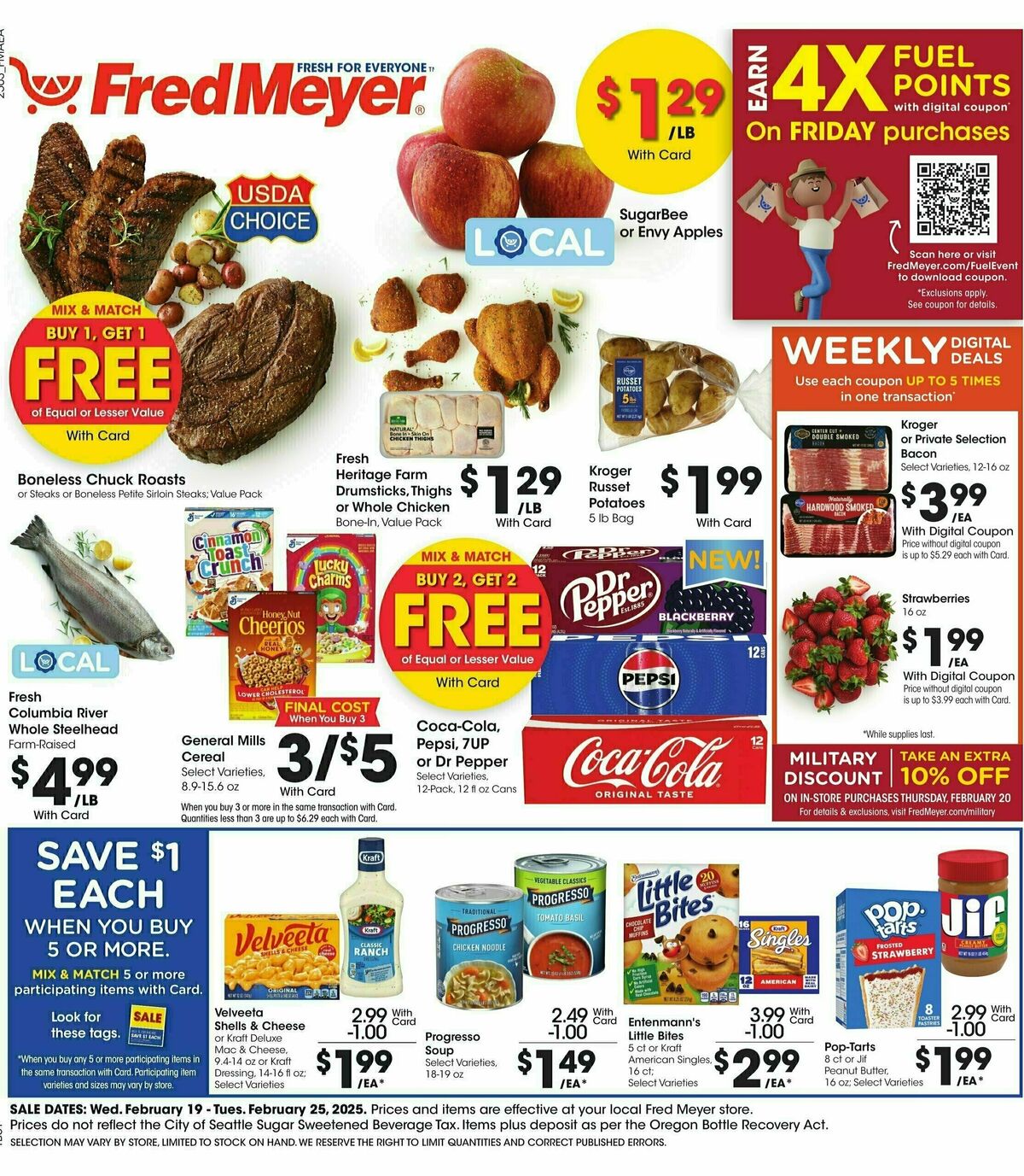 Fred Meyer Weekly Ad from February 19