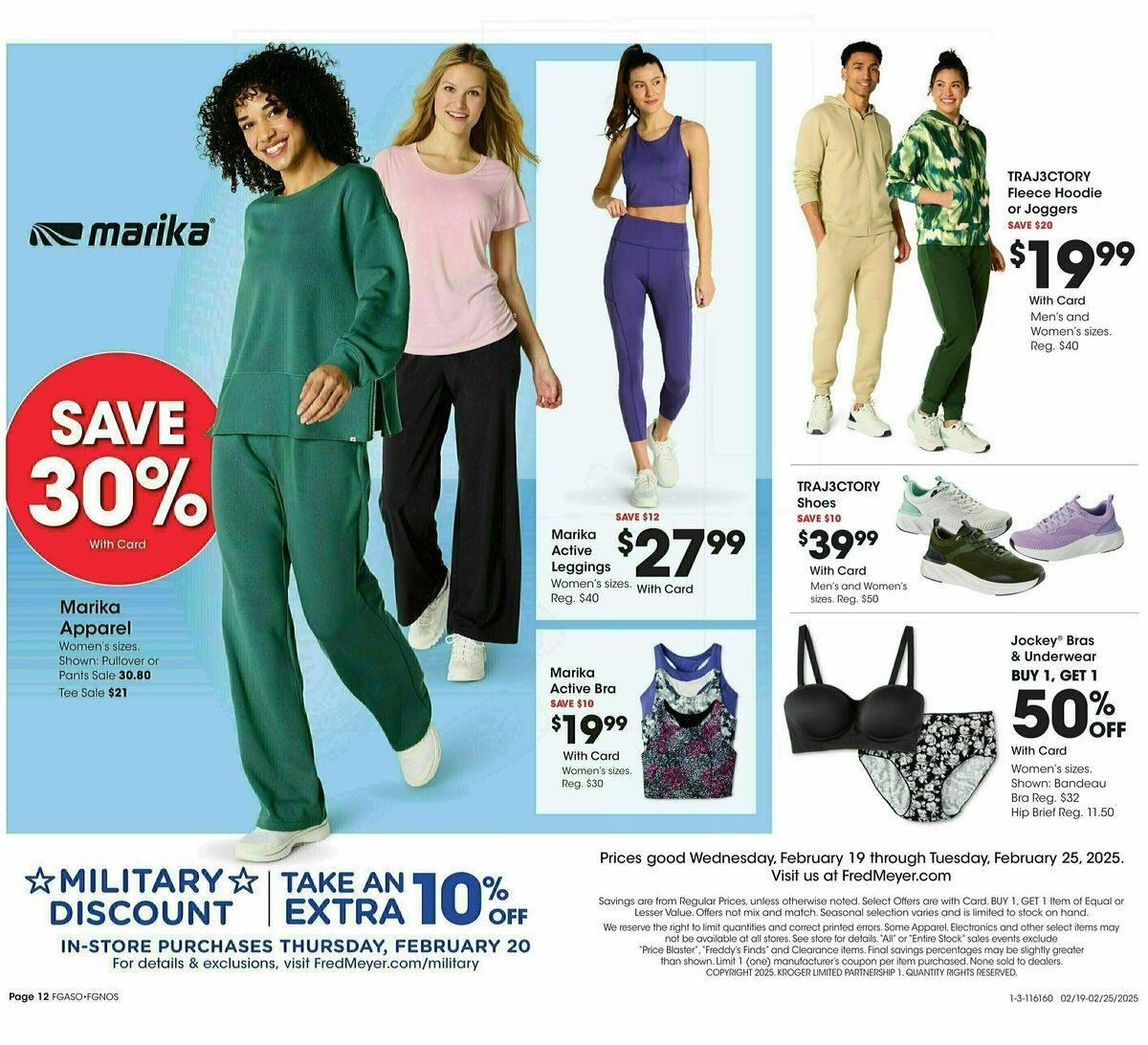 Fred Meyer Home & Apparel Weekly Ad from February 19