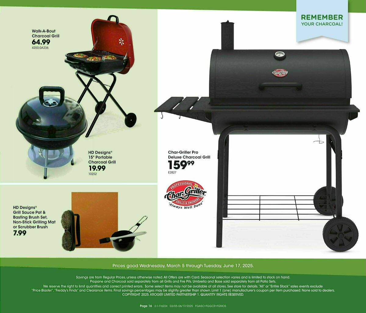 Fred Meyer Outdoor Living Weekly Ad from March 5