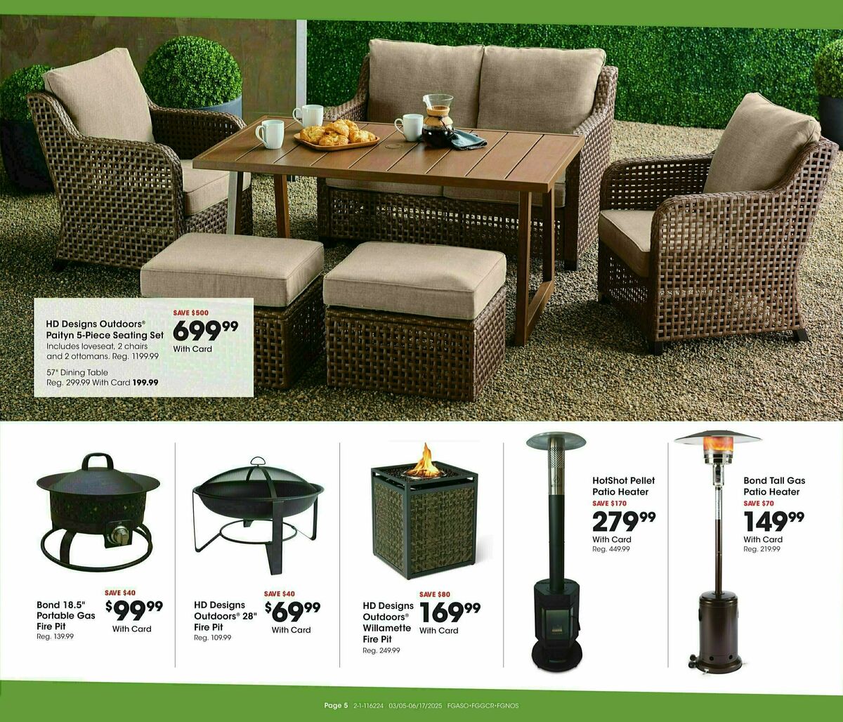 Fred Meyer Outdoor Living Weekly Ad from March 5
