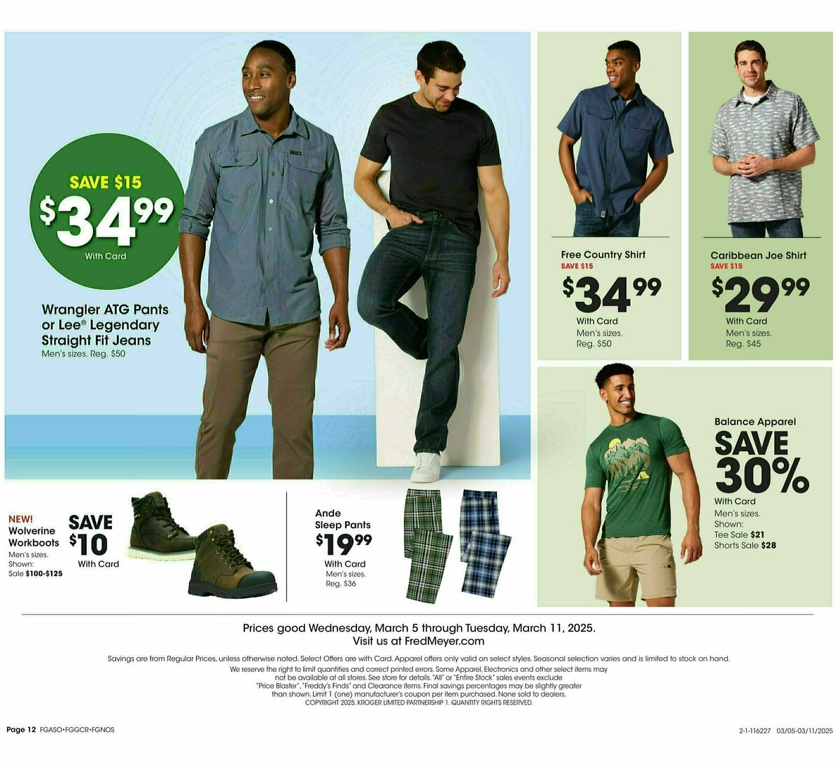 Fred Meyer Home & Apparel Weekly Ad from March 5