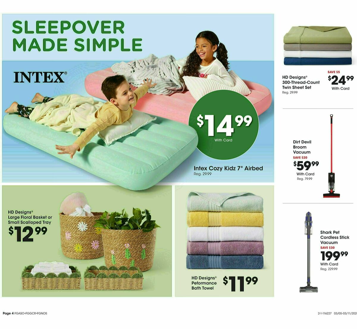 Fred Meyer Home & Apparel Weekly Ad from March 5