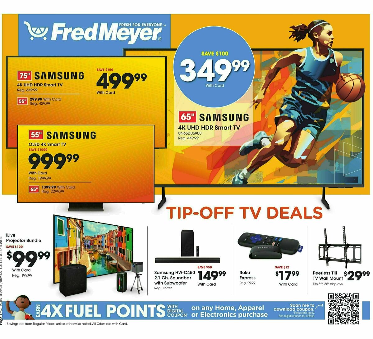 Fred Meyer Home & Apparel Weekly Ad from March 12