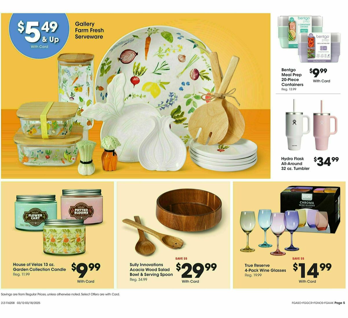 Fred Meyer Home & Apparel Weekly Ad from March 12