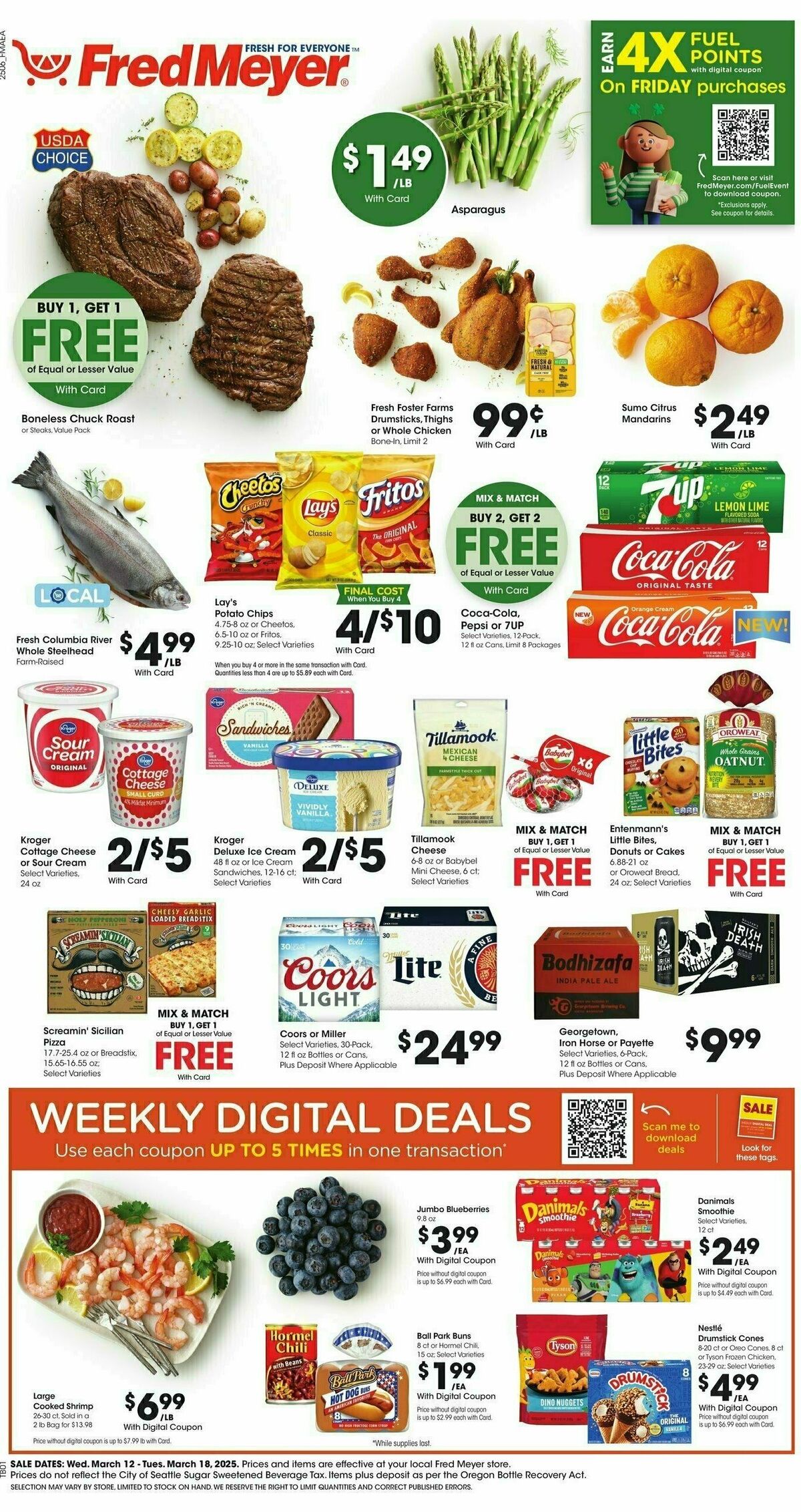 Fred Meyer Weekly Ad from March 12