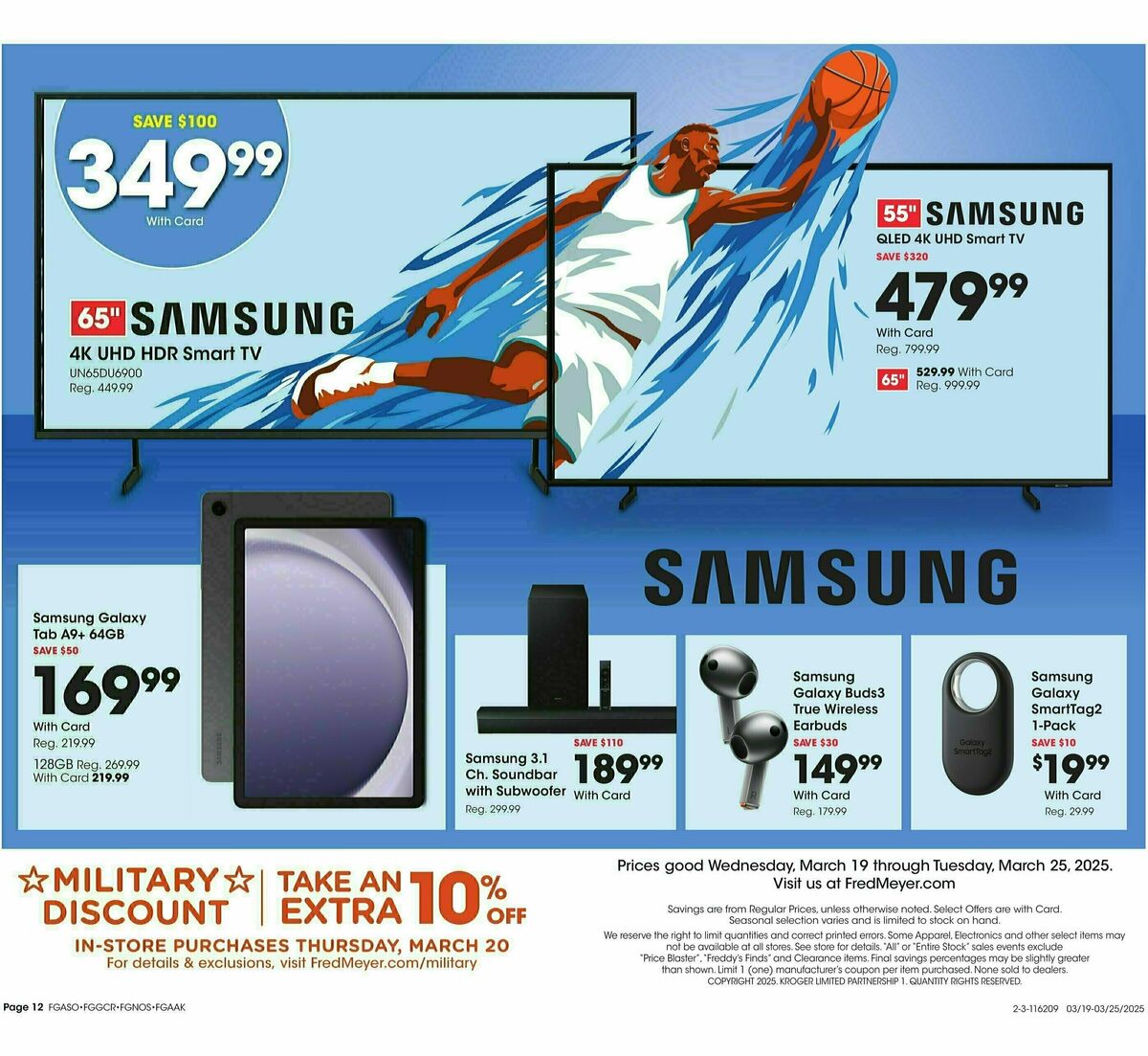 Fred Meyer General Merchandise Weekly Ad from March 19