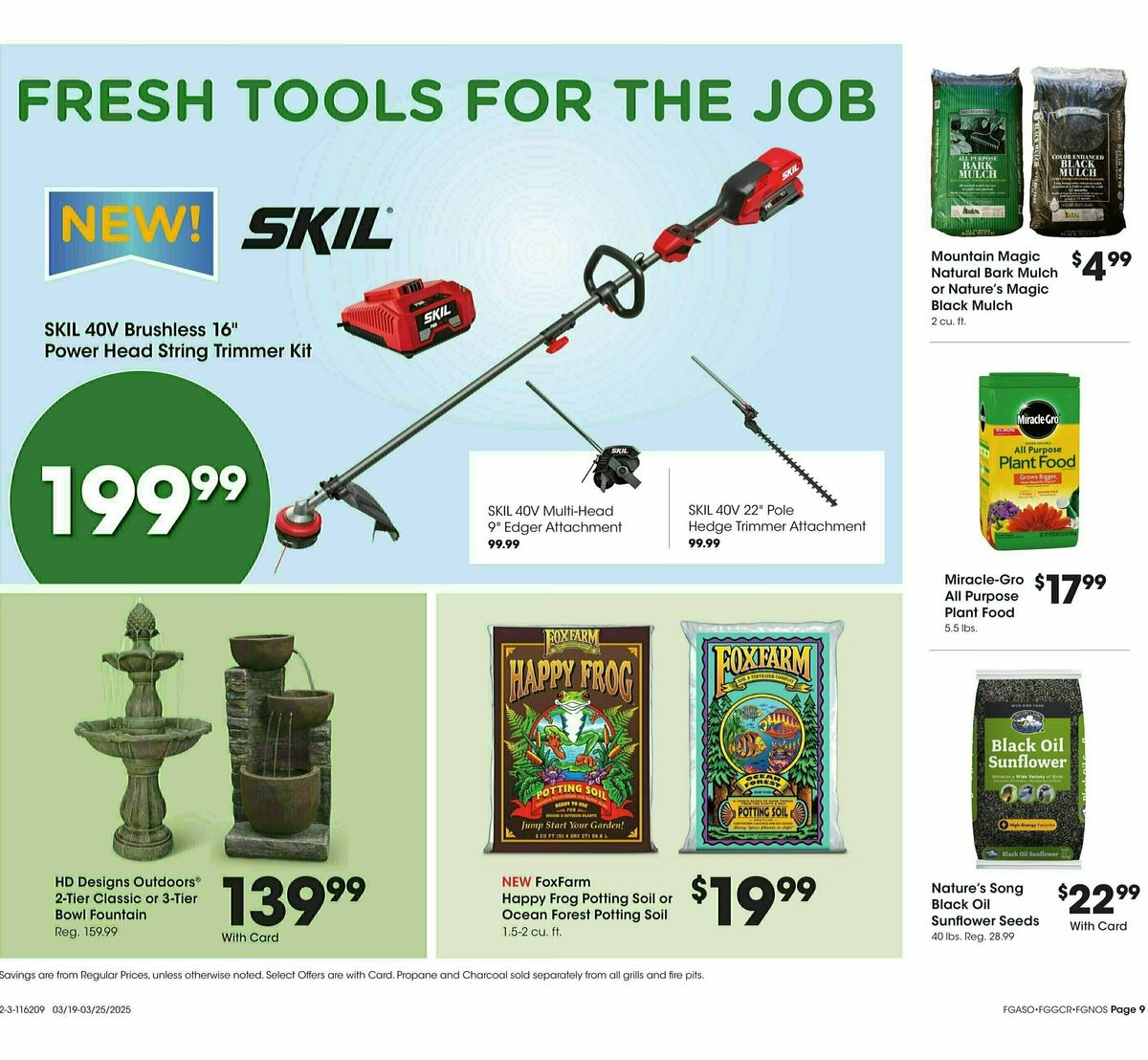 Fred Meyer General Merchandise Weekly Ad from March 19
