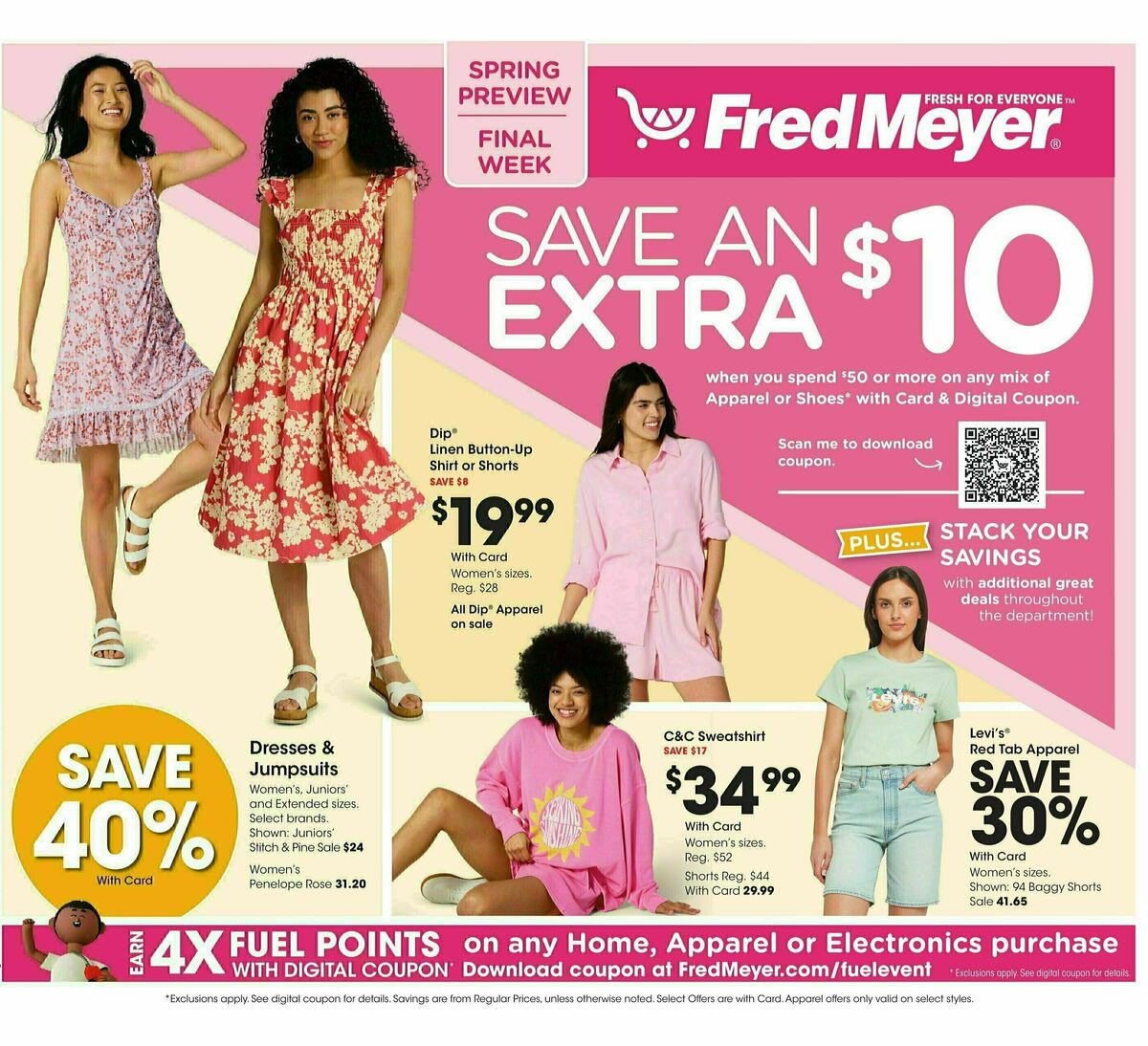 Fred Meyer Home & Apparel Weekly Ad from March 26