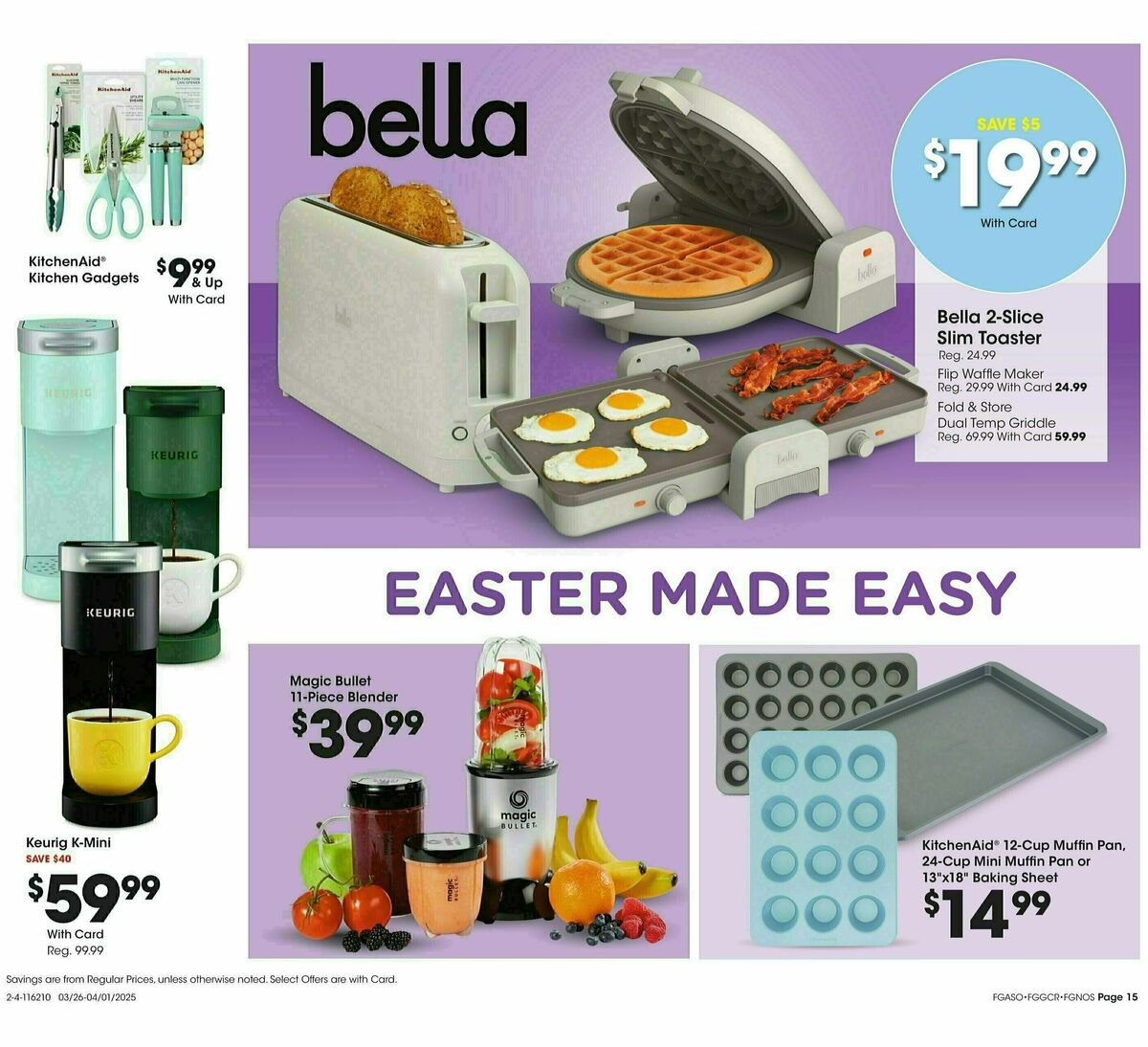 Fred Meyer Home & Apparel Weekly Ad from March 26