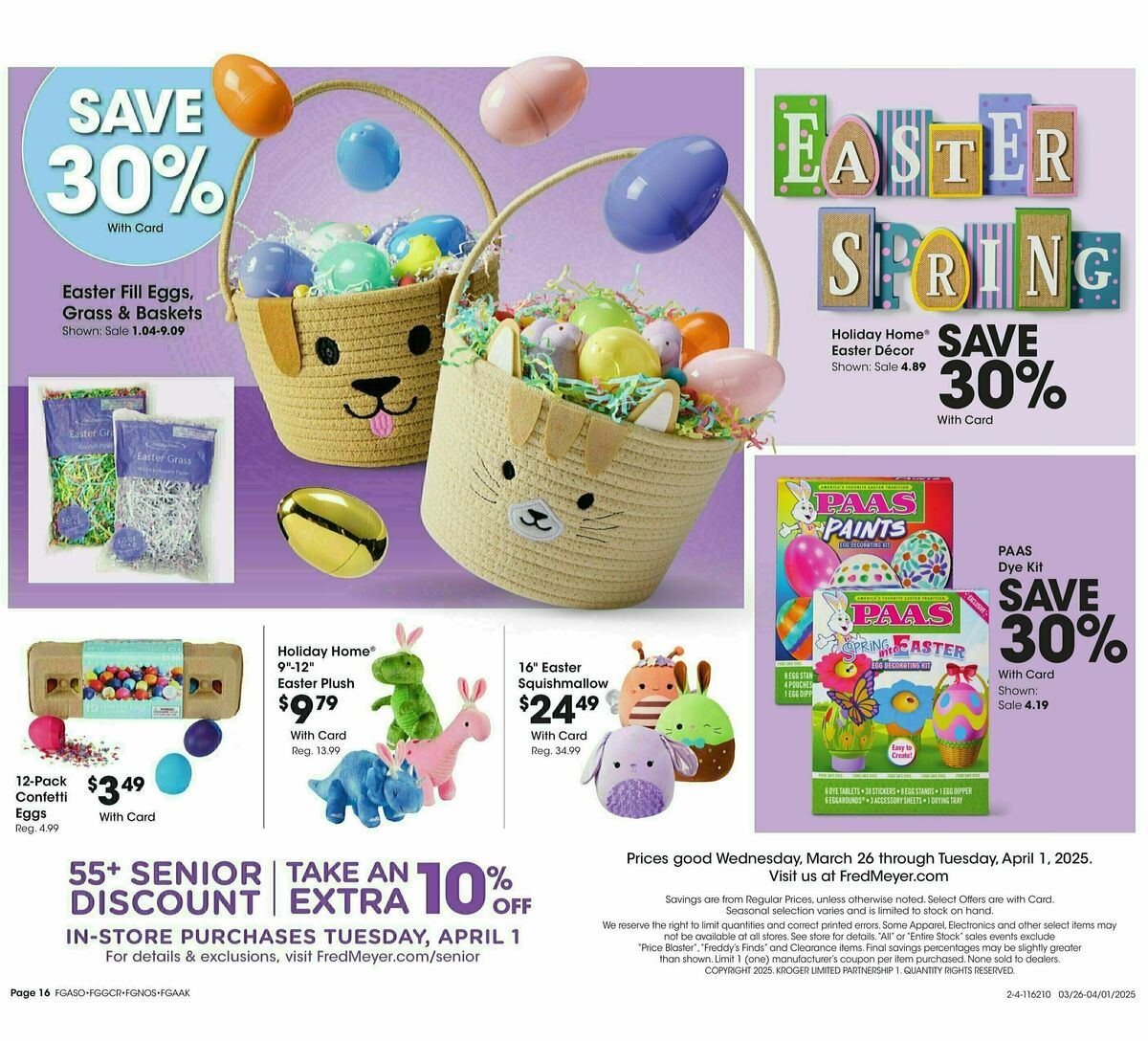 Fred Meyer Home & Apparel Weekly Ad from March 26