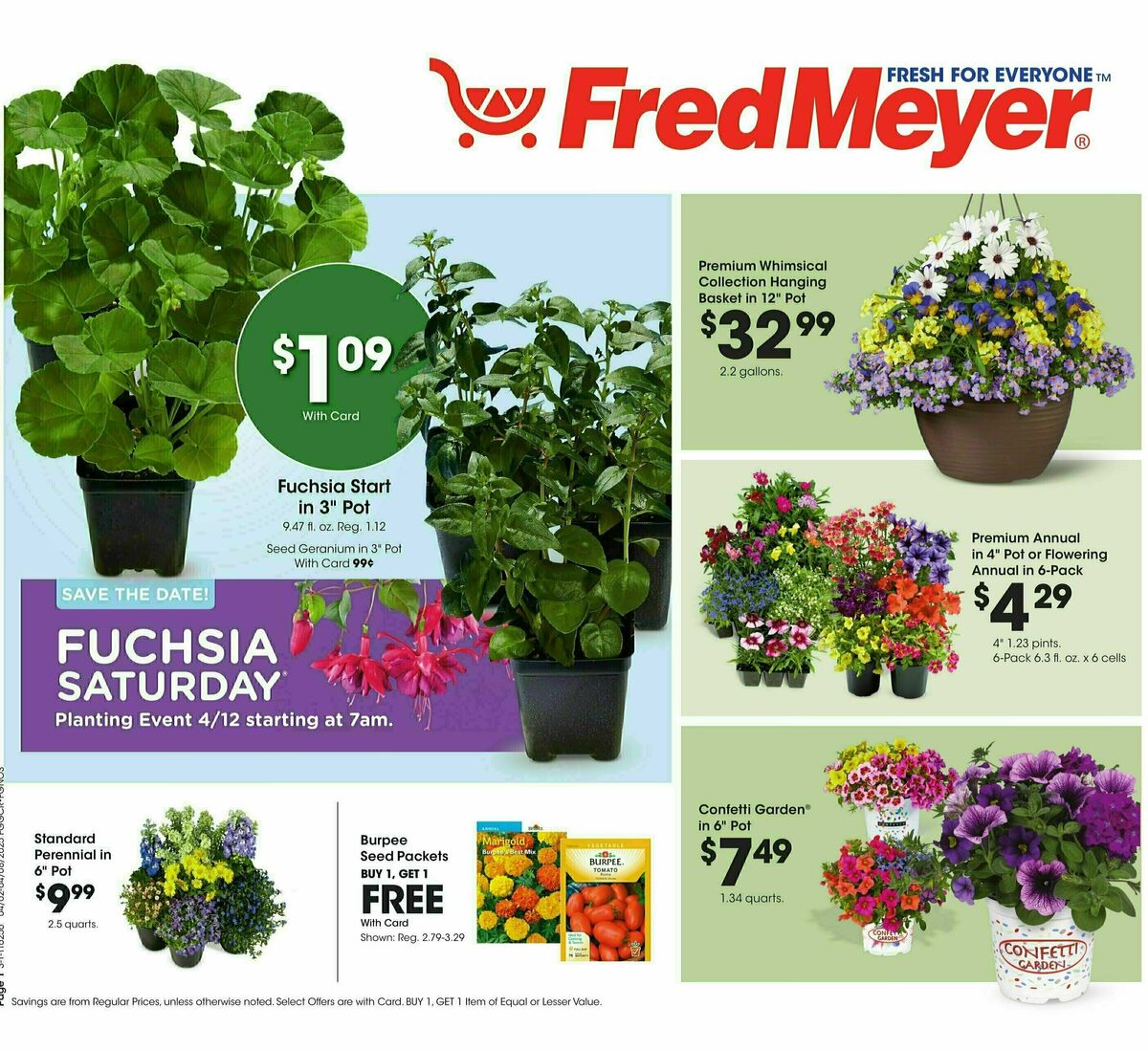 Fred Meyer Home & Apparel Weekly Ad from April 2