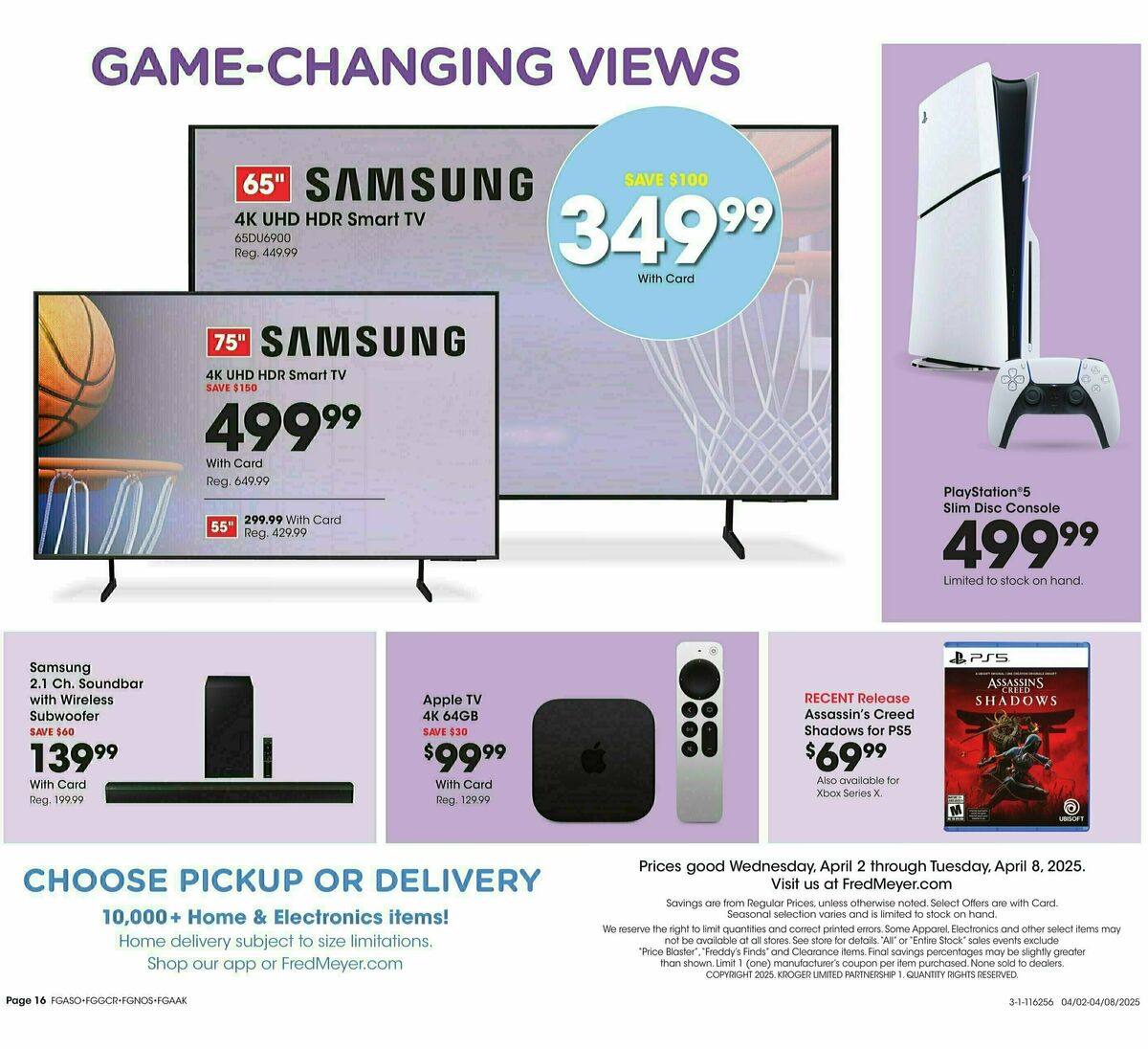 Fred Meyer Home & Apparel Weekly Ad from April 2