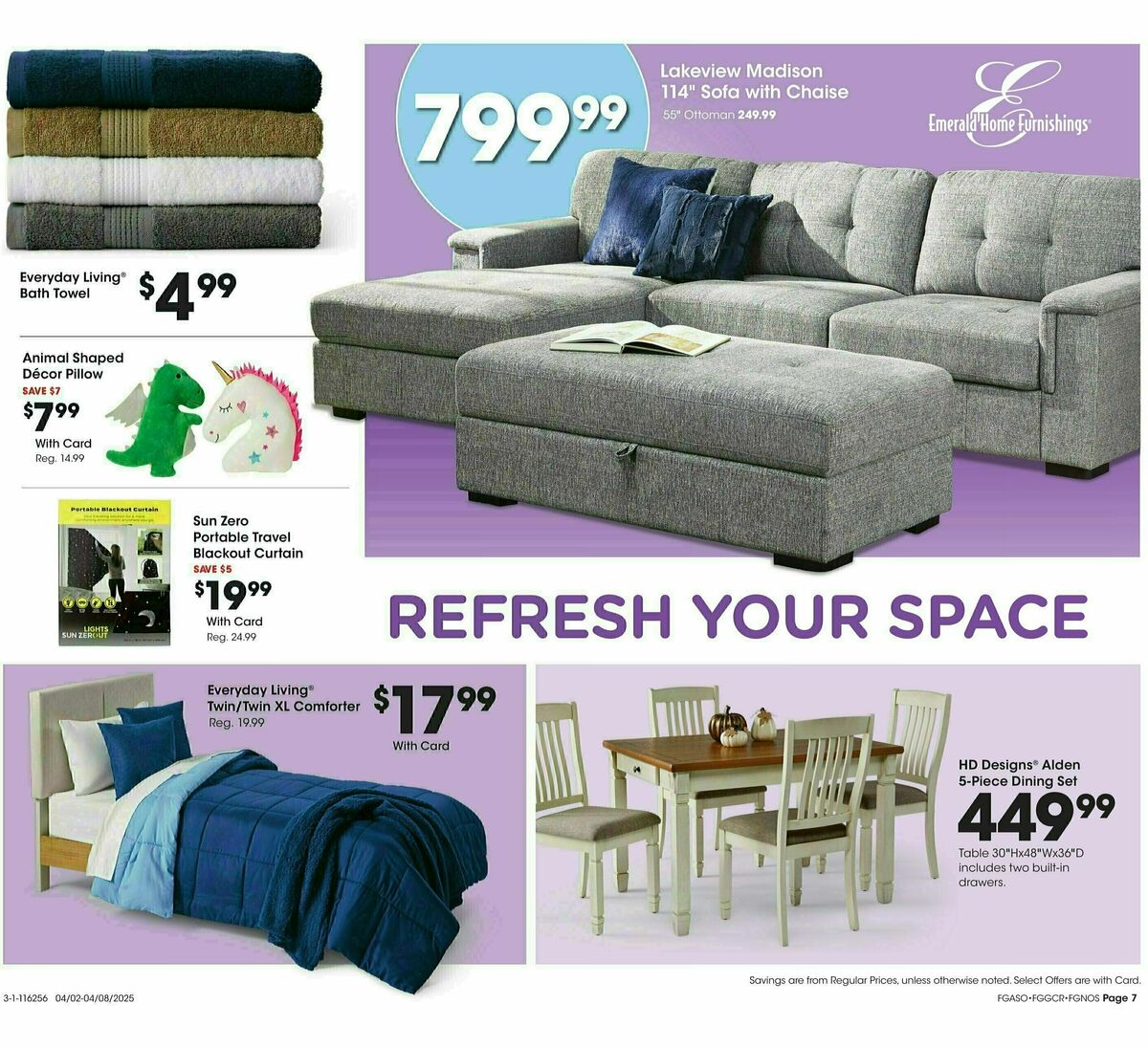 Fred Meyer Home & Apparel Weekly Ad from April 2