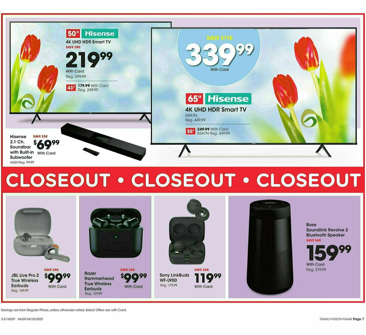Fred Meyer Home & Apparel Weekly Ad from April 9