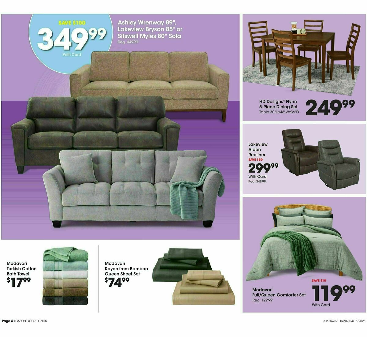 Fred Meyer Home & Apparel Weekly Ad from April 9