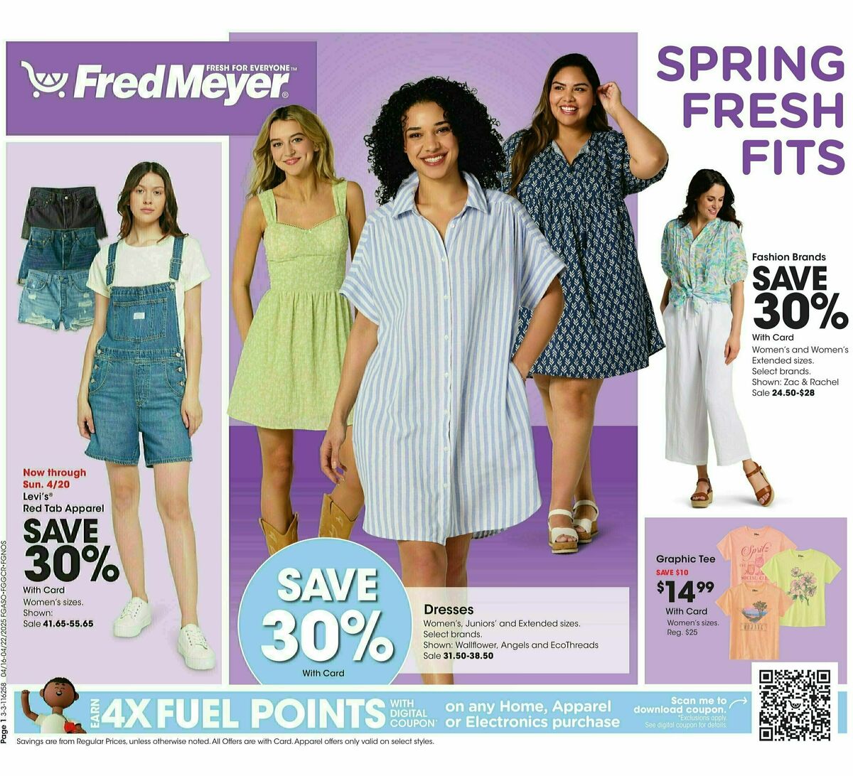 Fred Meyer Home & Apparel Weekly Ad from April 16