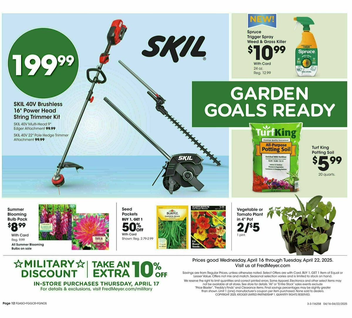 Fred Meyer Home & Apparel Weekly Ad from April 16