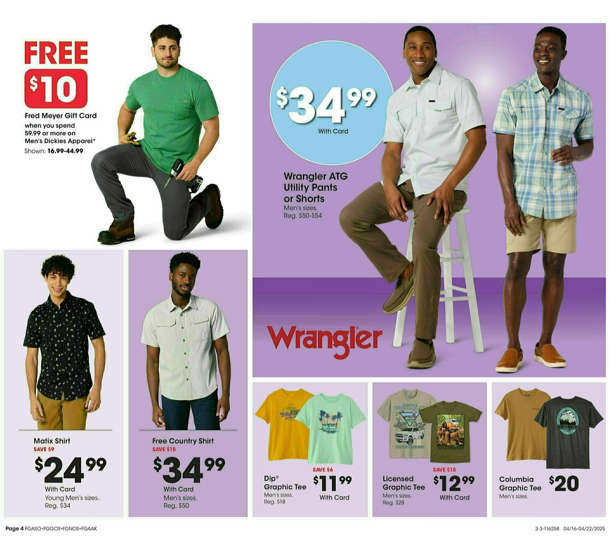 Fred Meyer Home & Apparel Weekly Ad from April 16