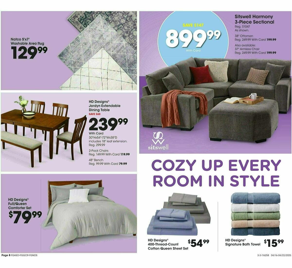 Fred Meyer Home & Apparel Weekly Ad from April 16