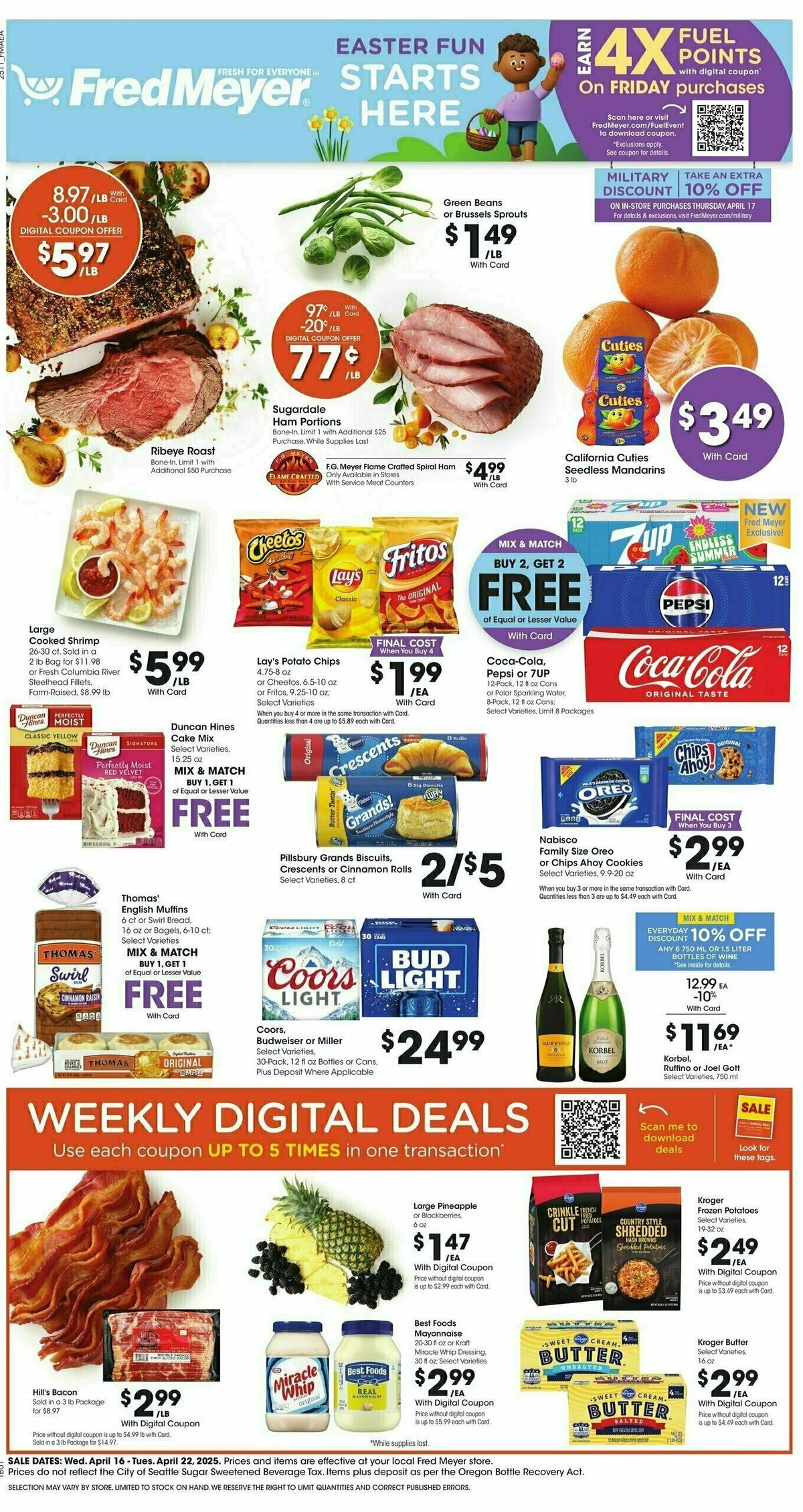 Fred Meyer Weekly Ad from April 16