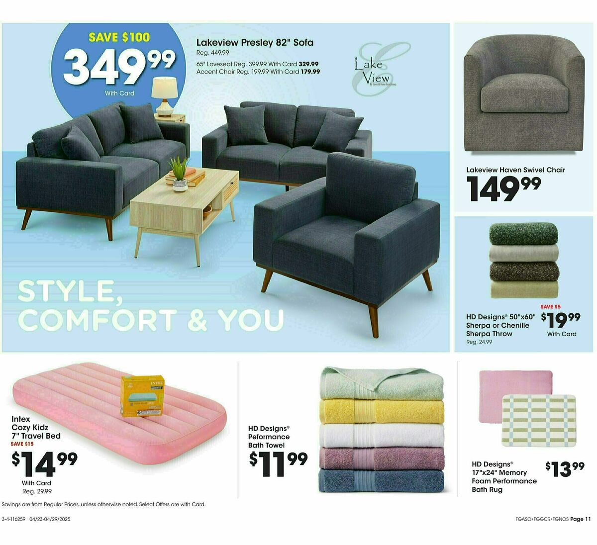 Fred Meyer Home & Apparel Weekly Ad from April 23