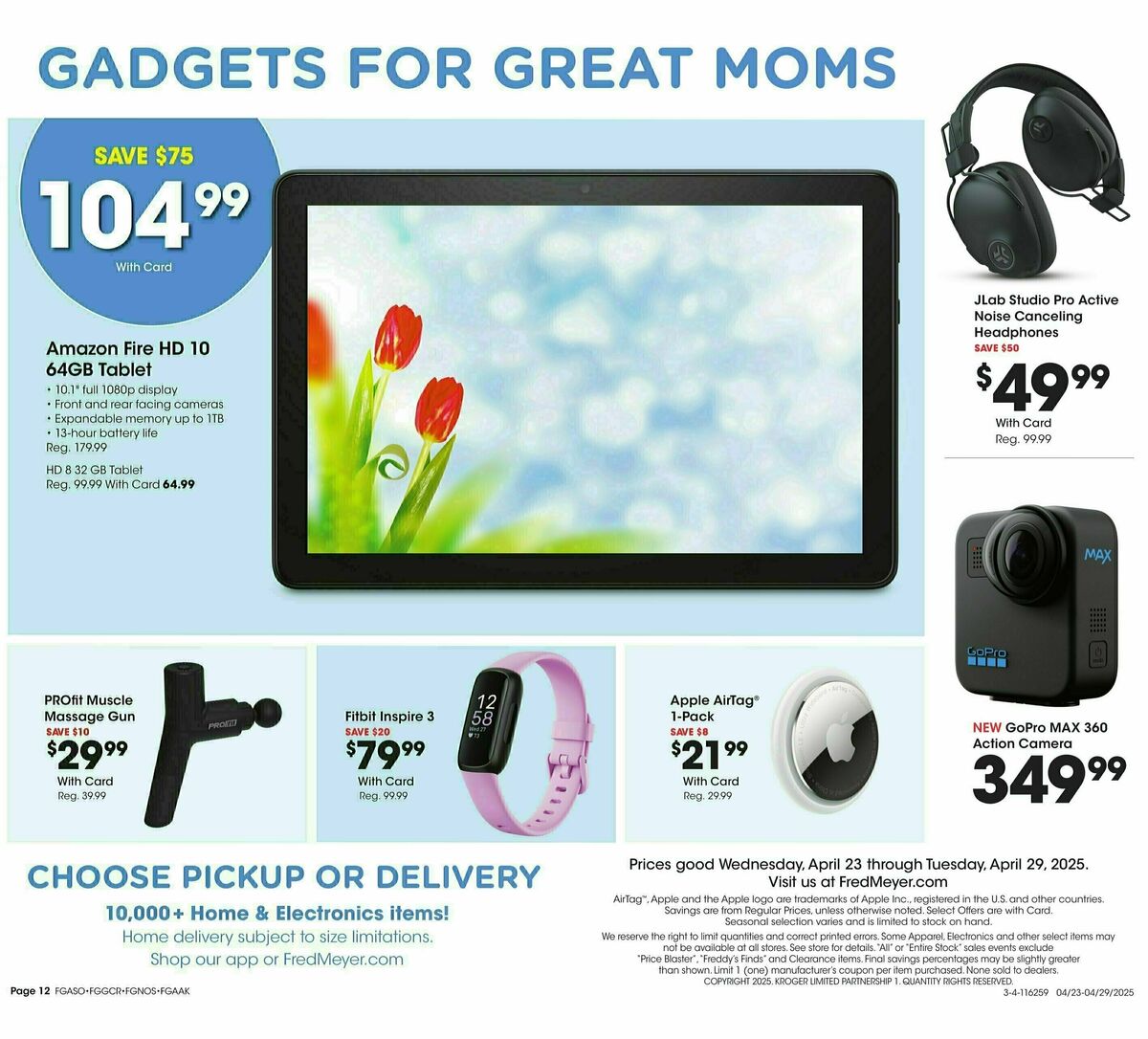 Fred Meyer Home & Apparel Weekly Ad from April 23