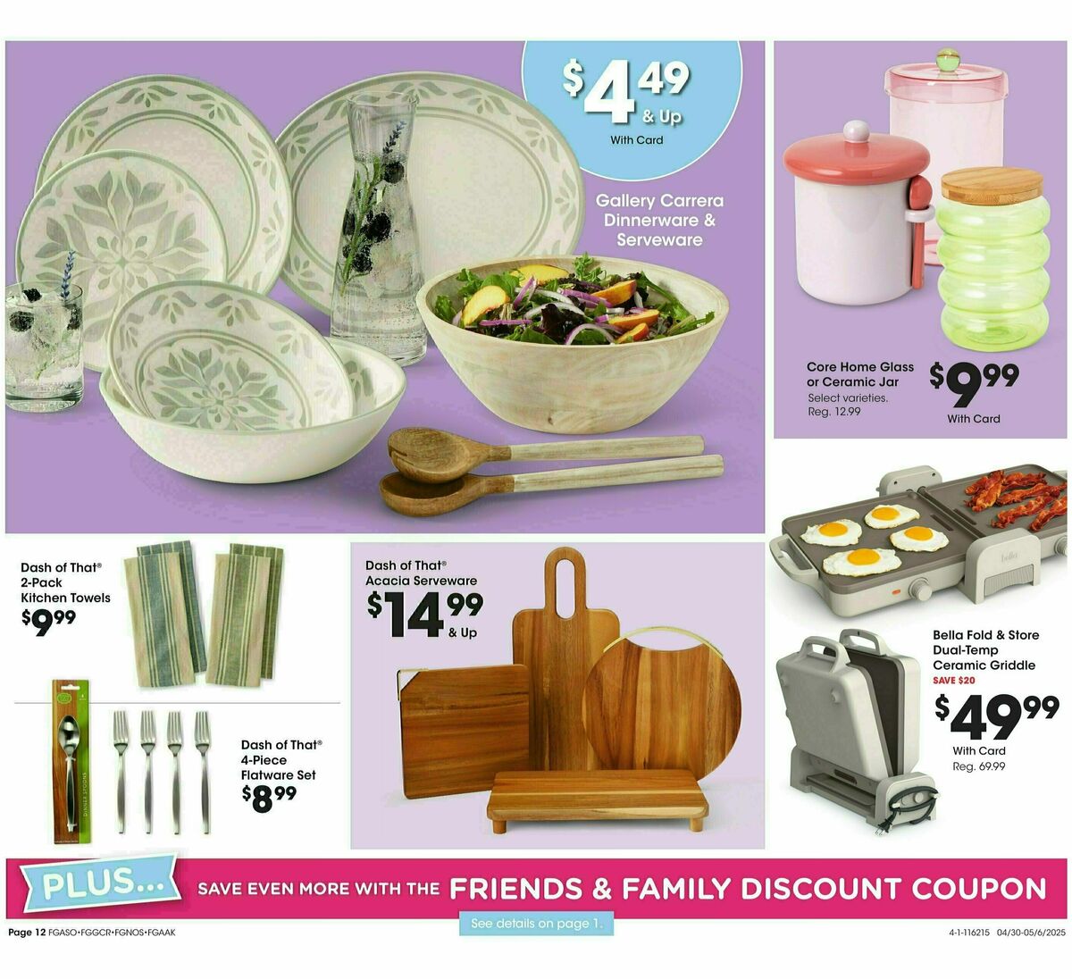 Fred Meyer Home & Apparel Weekly Ad from April 30