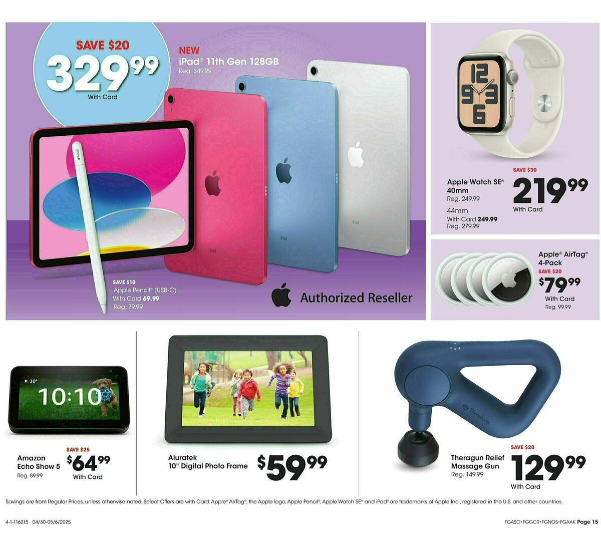 Fred Meyer Home & Apparel Weekly Ad from April 30