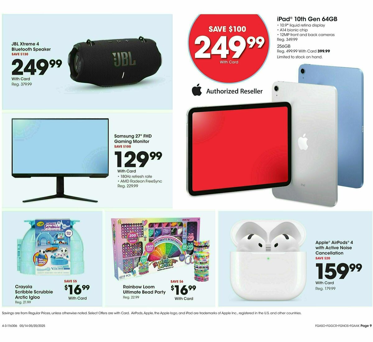 Fred Meyer Home & Apparel Weekly Ad from May 14